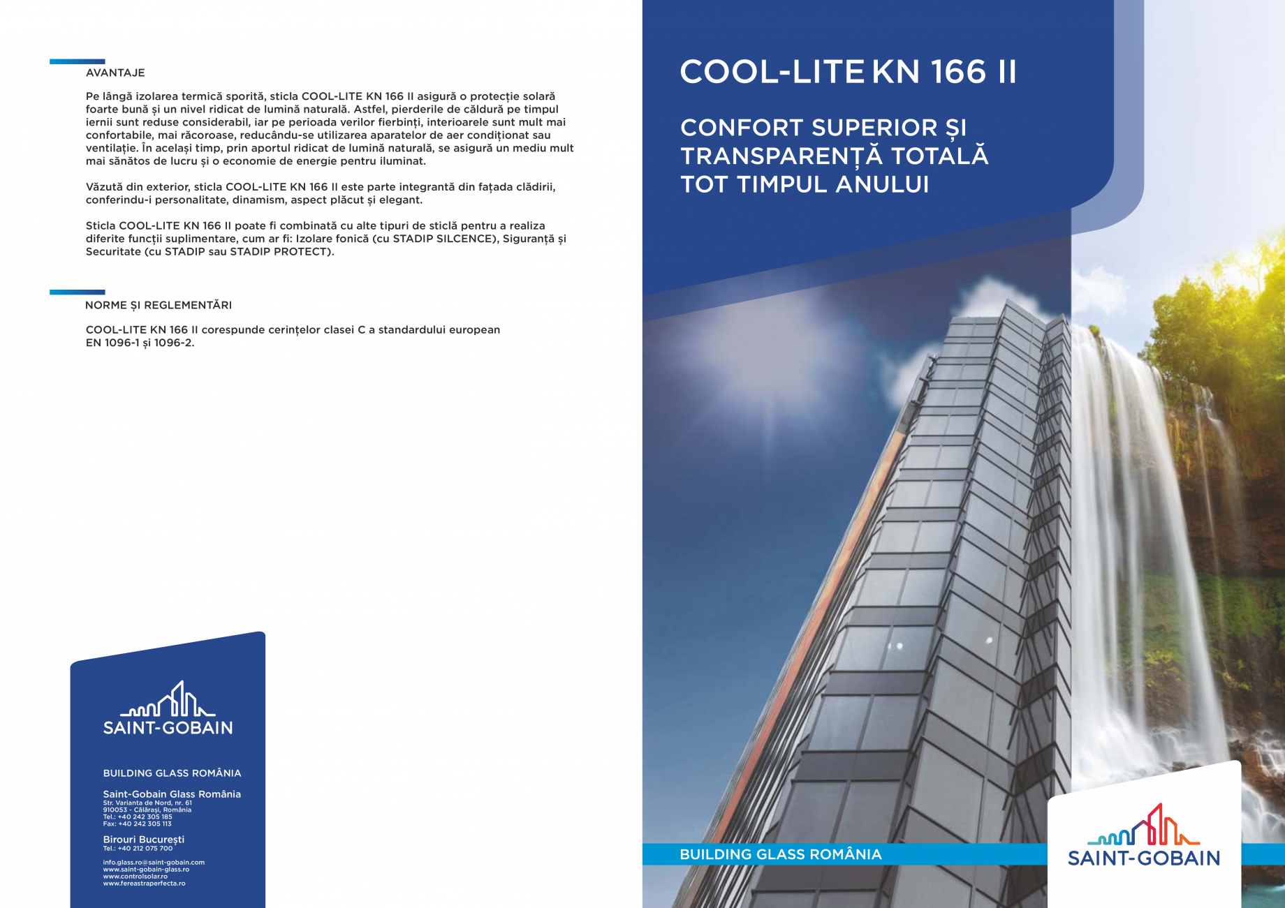 Sticlă Cu Protecţie Solară și Izolaţie Termică Saint Gobain Sgg