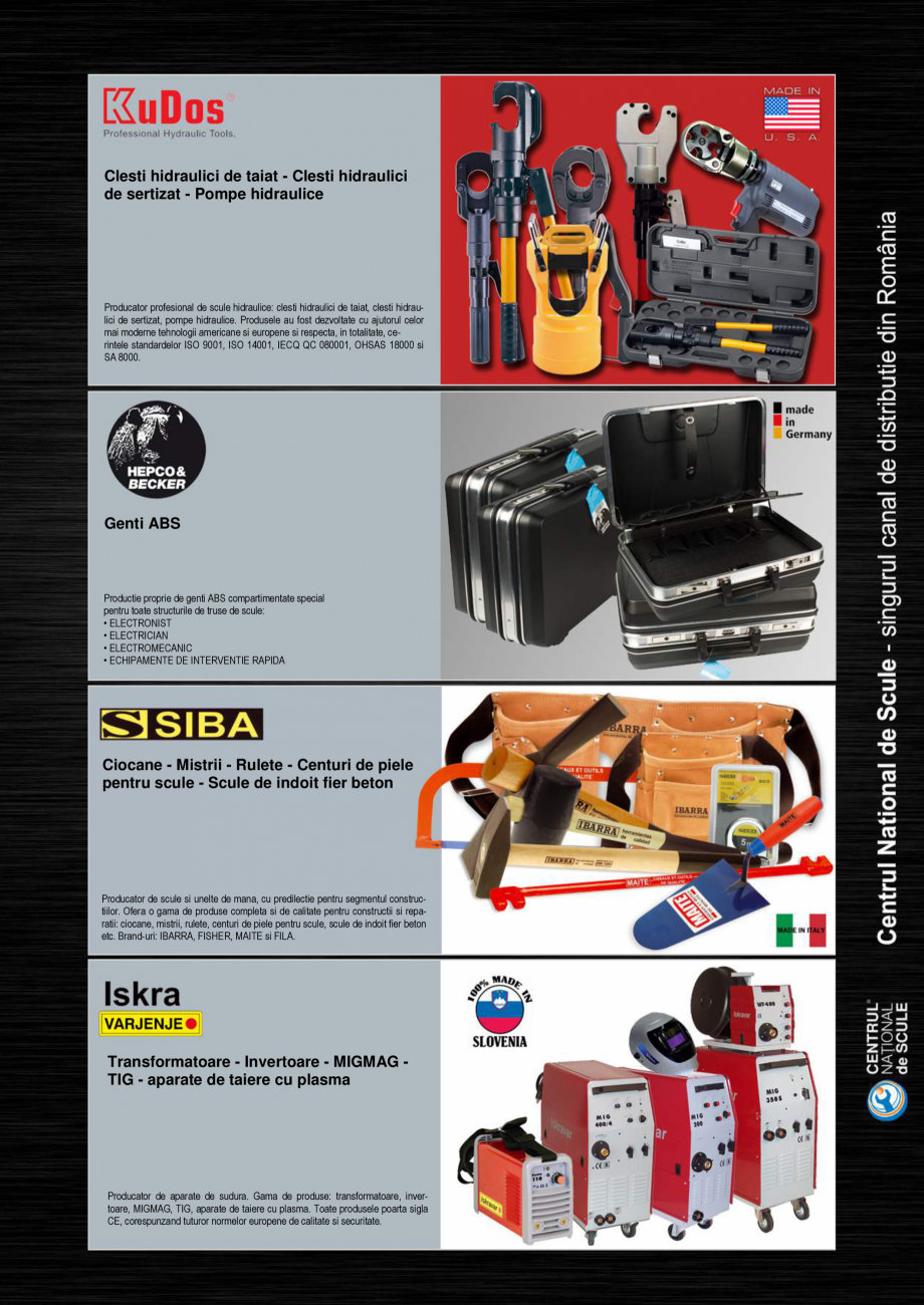 Pagina 9-Branduri Unior Tepid 2015  Catalog, brosura Romana  misiune proiectarea, productia
si...