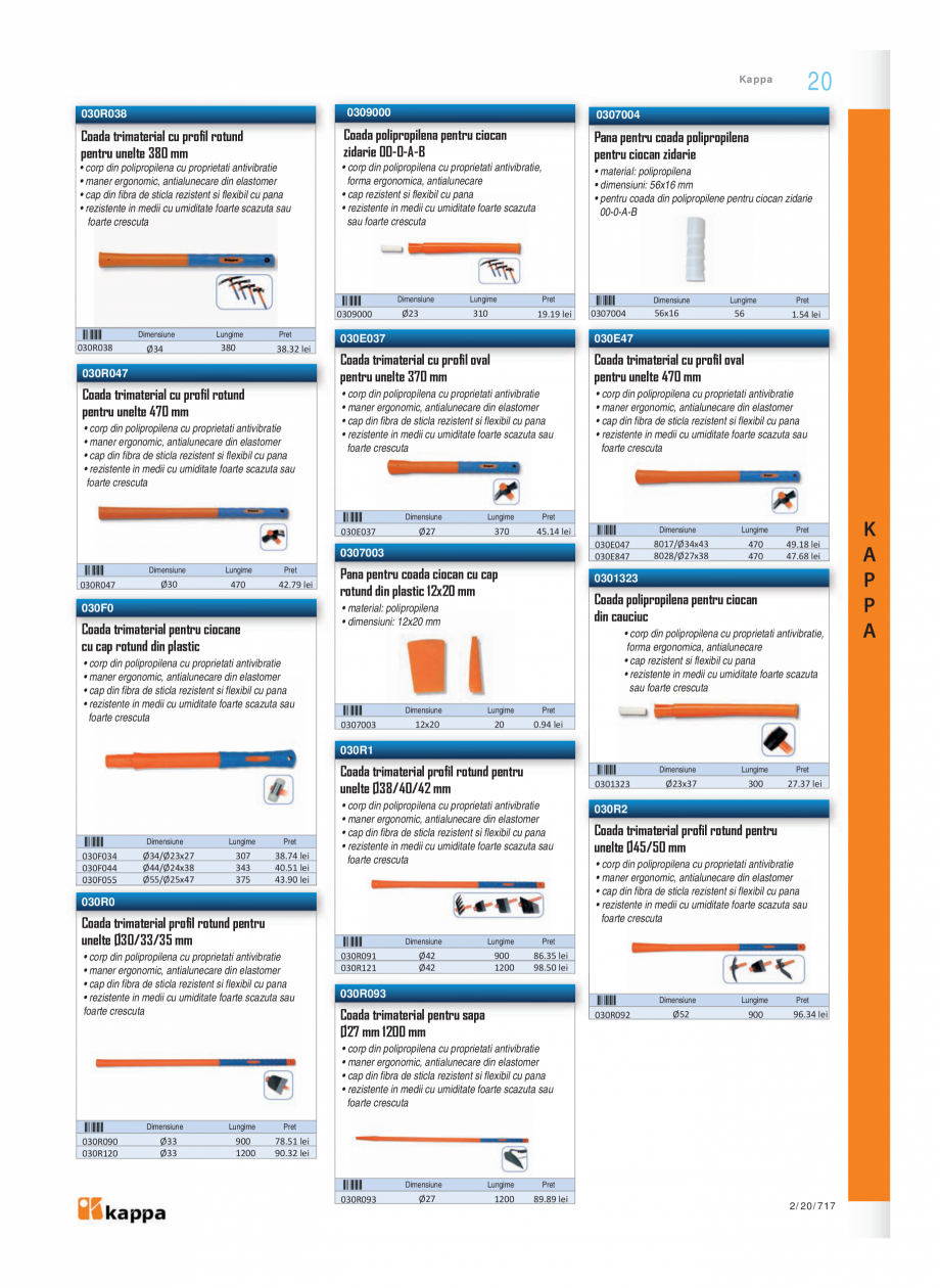 Pagina 2-Program KAPPA de la Unior Tepid - Nivele profesionale  Catalog, brosura Romana 360
370
370

• corp...