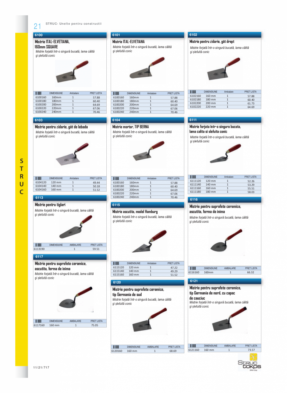 Pagina 1-Program STRUC TOKOS de la Unior Tepid - Mistrii, dristi, spacluri  Catalog, brosura Romana 21
...