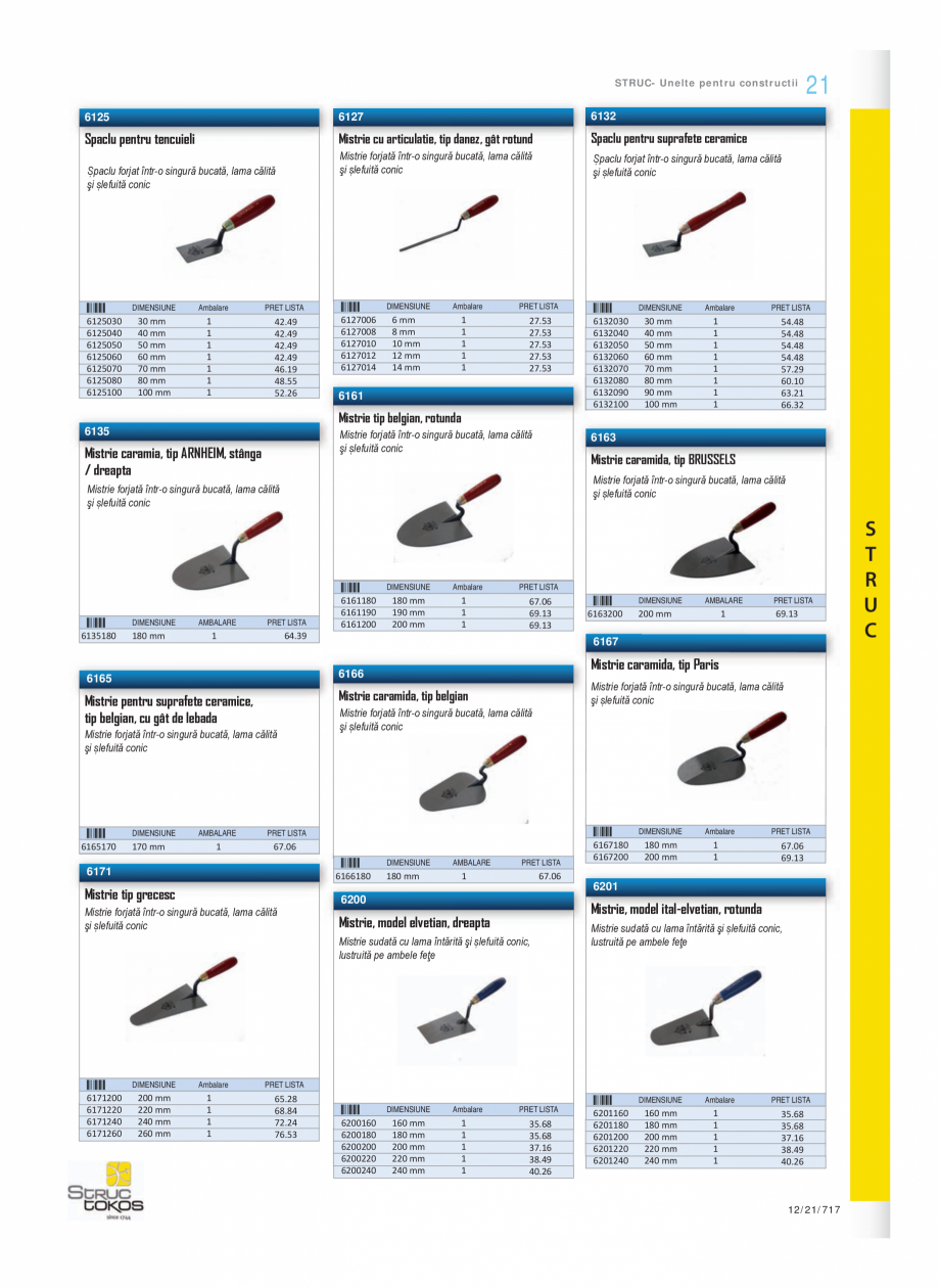Pagina 2-Program STRUC TOKOS de la Unior Tepid - Mistrii, dristi, spacluri  Catalog, brosura Romana 
U
C
...
