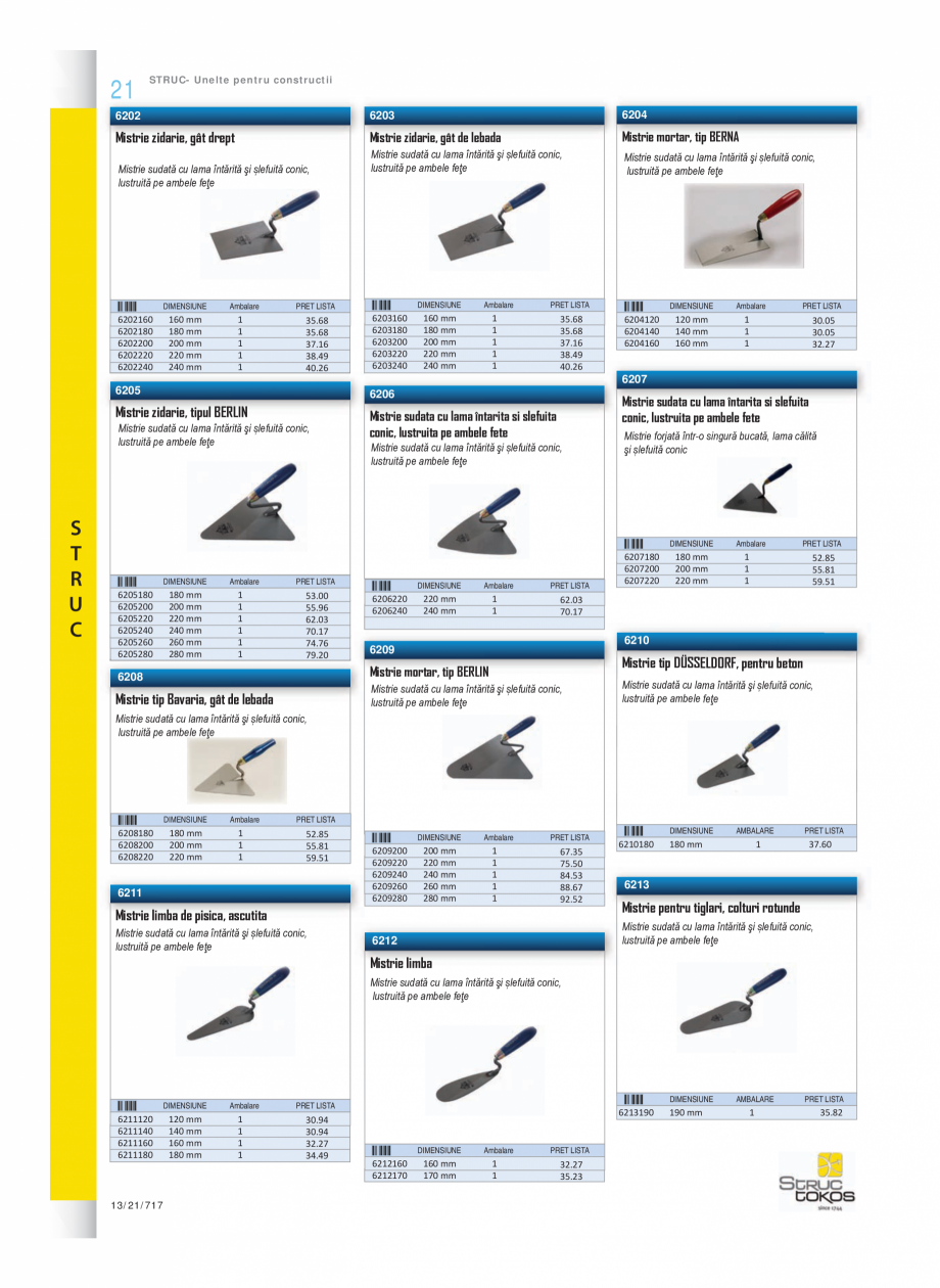 Pagina 3-Program STRUC TOKOS de la Unior Tepid - Mistrii, dristi, spacluri  Catalog, brosura Romana 

1

57...