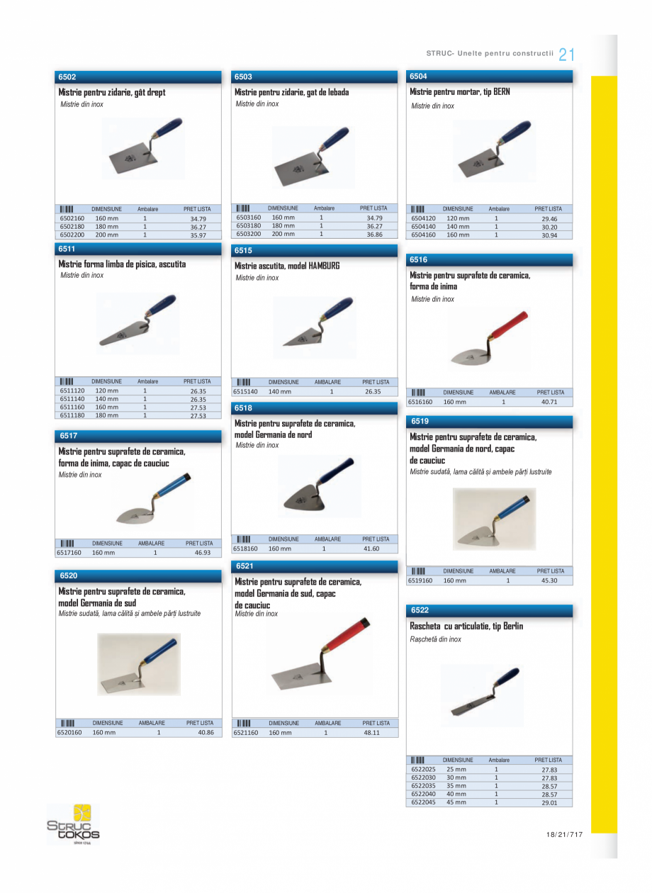 Pagina 8-Program STRUC TOKOS de la Unior Tepid - Mistrii, dristi, spacluri  Catalog, brosura Romana 0
6206240...