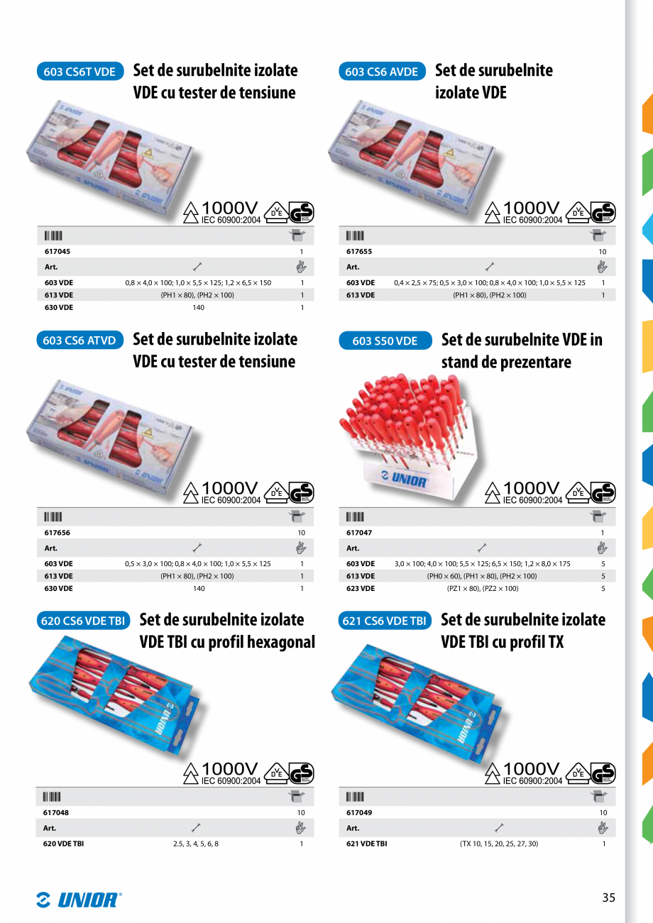 Pagina 37-Scule izolate la 1000V de la Unior Tepid  Catalog, brosura Romana •	 tratat integral (39 HRC)
•	...