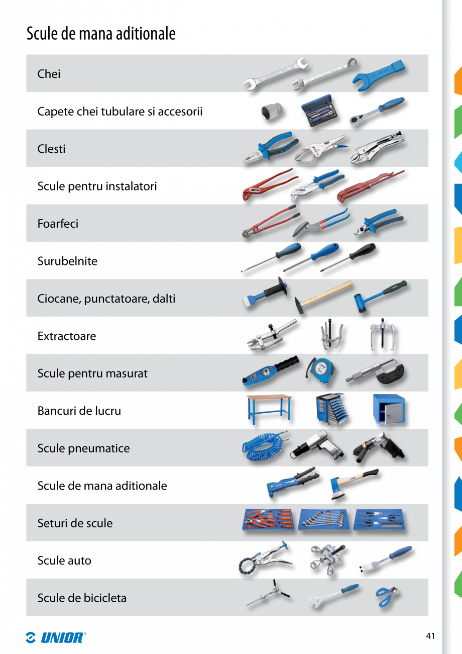 Pagina 43-Scule izolate la 1000V de la Unior Tepid  Catalog, brosura Romana nt
destinate lucrului sub...