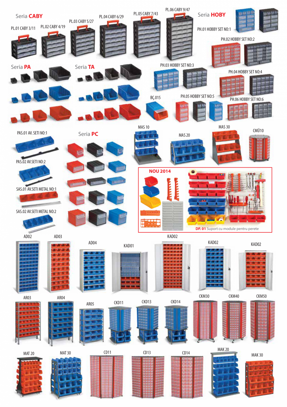 Pagina 2-Sinteza PORT-BAG de la Unior Tepid - Organizare si depozitare  Catalog, brosura Romana 
PL.06 CABY...