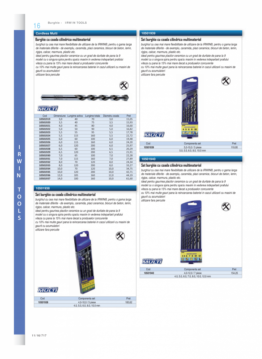 Pagina 11-Program DIAGER de la Unior Tepid - Burghie, carote, dalti pentru beton si zidarie, elemente de...