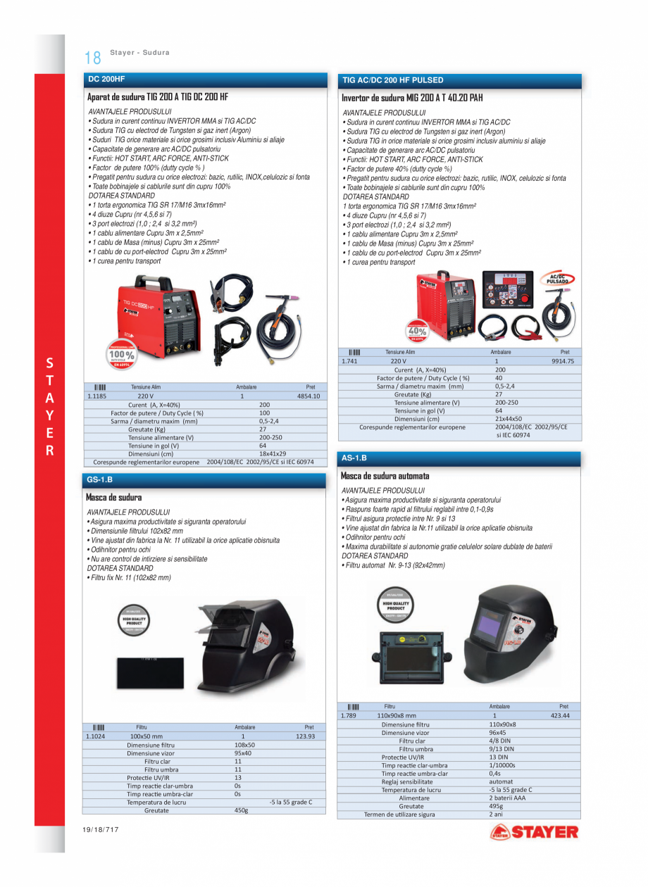 Pagina 11-Program STAYER de la Unior Tepid- Scule electrice  Catalog, brosura Romana 

CD 125 K

Masina pentru...