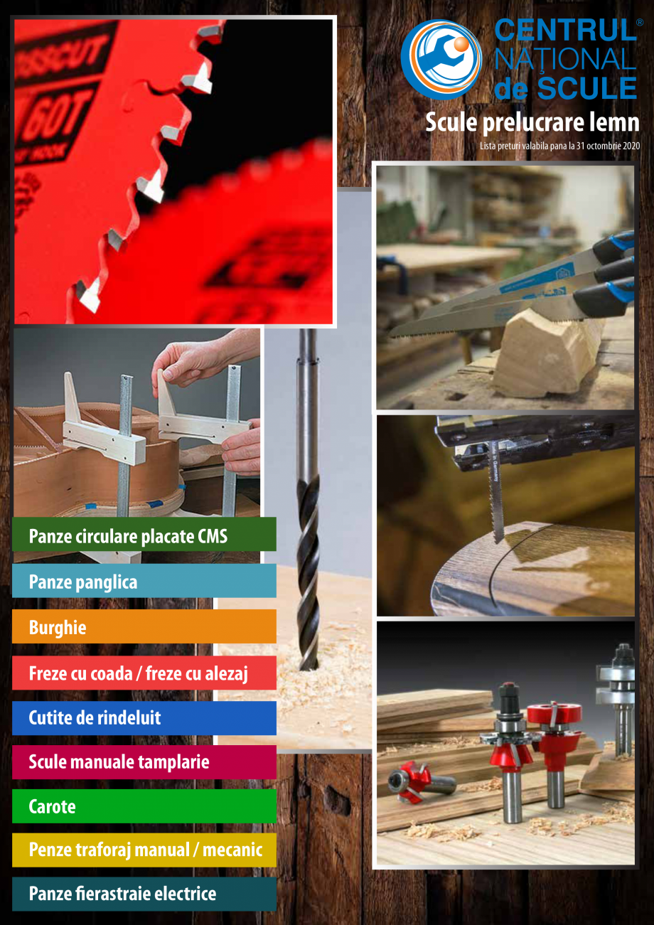 Pagina 1-Catalog CNS INDUSTRIAL 2018-2020 - Scule pentru tamplarie   Catalog, brosura Romana Scule prelucrare...