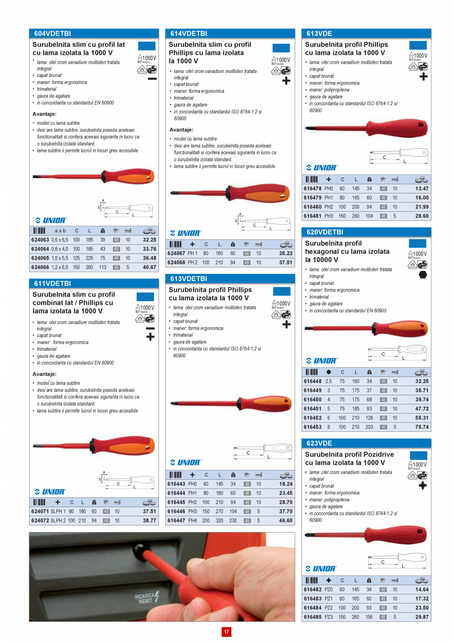 Pagina 16 - Catalog CNS INDUSTRIAL 2018-2021 - Scule electricieni  Catalog, brosura Romana 3 23

23 ...