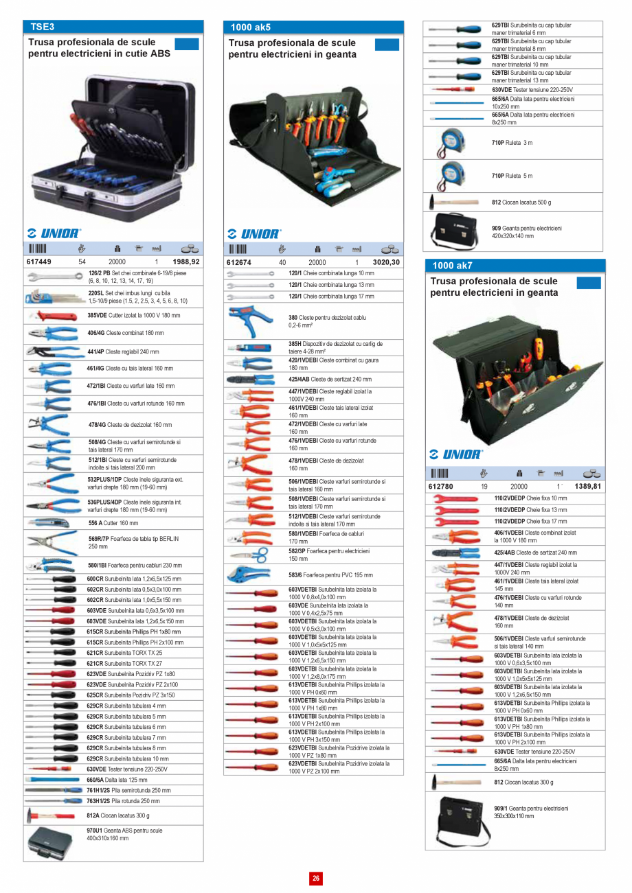 Pagina 25 - Catalog CNS INDUSTRIAL 2018-2021 - Scule electricieni  Catalog, brosura Romana t-dubla...