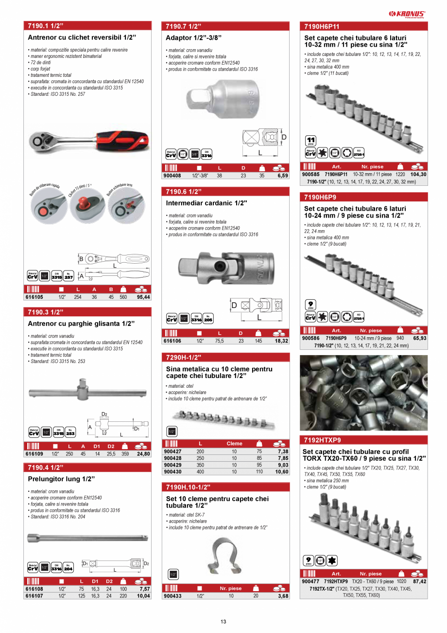 Pagina 12-KRONUS - Lista preturi scule 2020  Catalog, brosura Romana 2
36 x 41

L
170
181
199
210
223
245
265
...