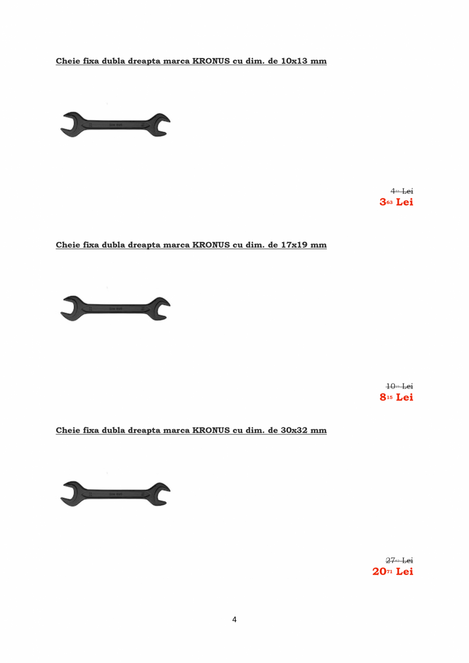 Pagina 4-PROMOTIE KRONUS TOOLS  Catalog, brosura Romana la tip centura pentru scule (71023T) Kronus

63...