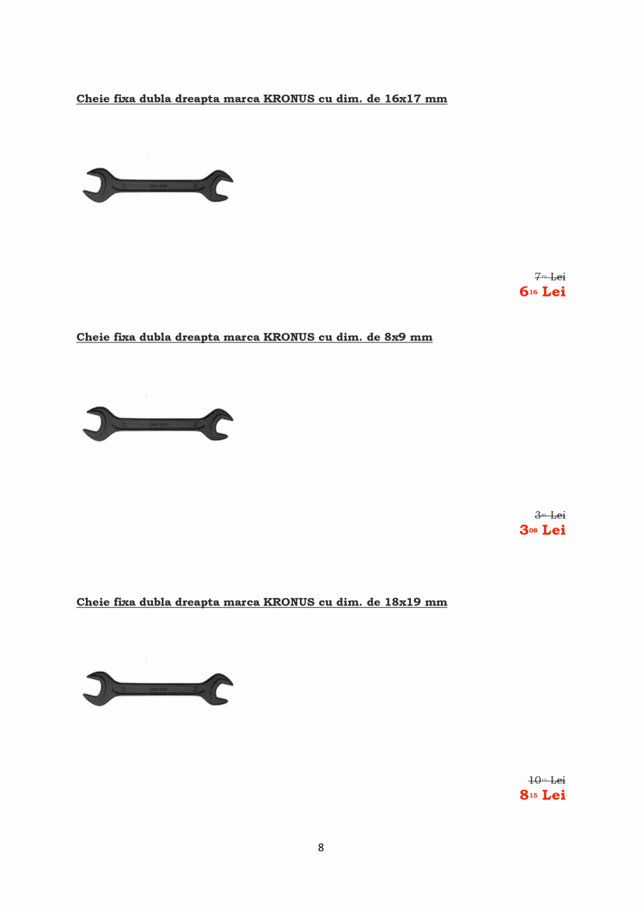 Pagina 8-PROMOTIE KRONUS TOOLS  Catalog, brosura Romana 5 Lei
18

Cheie tubulara pentru roti marca KRONUS cu ...