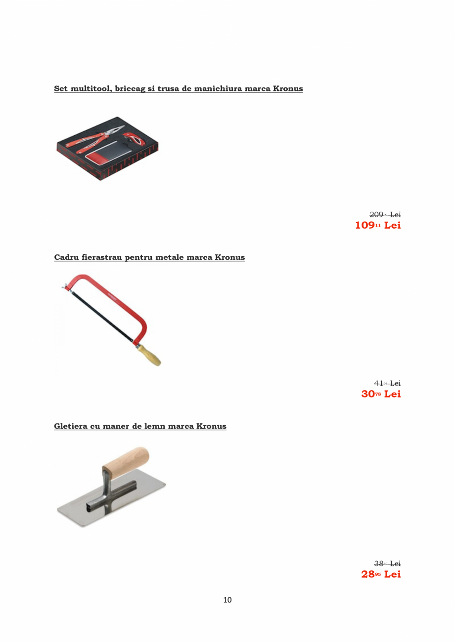 Pagina 10-PROMOTIE KRONUS TOOLS  Catalog, brosura Romana 55 Lei
40

Cheie inelara de soc marca Kronus cu dim....