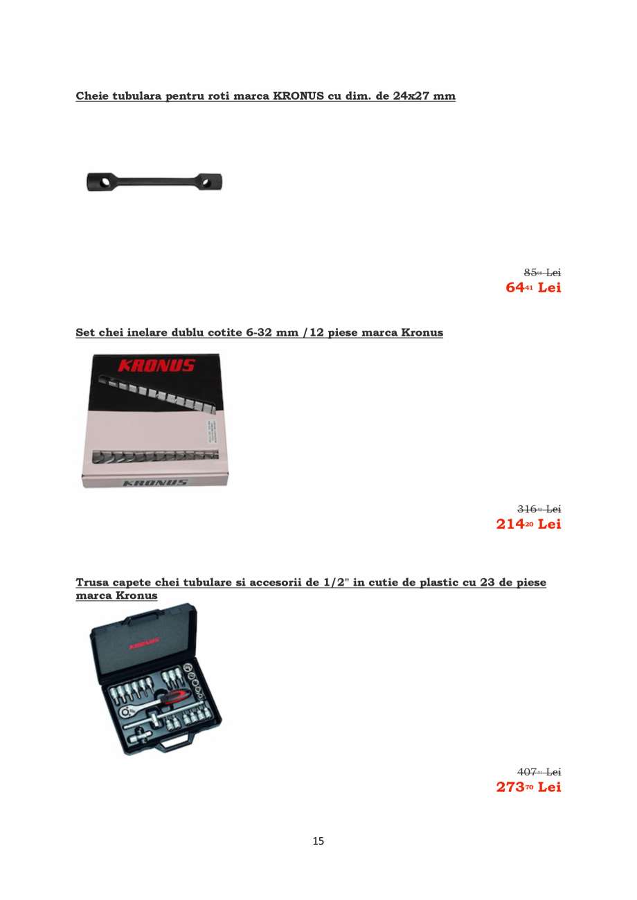 Pagina 15-PROMOTIE KRONUS TOOLS  Catalog, brosura Romana 