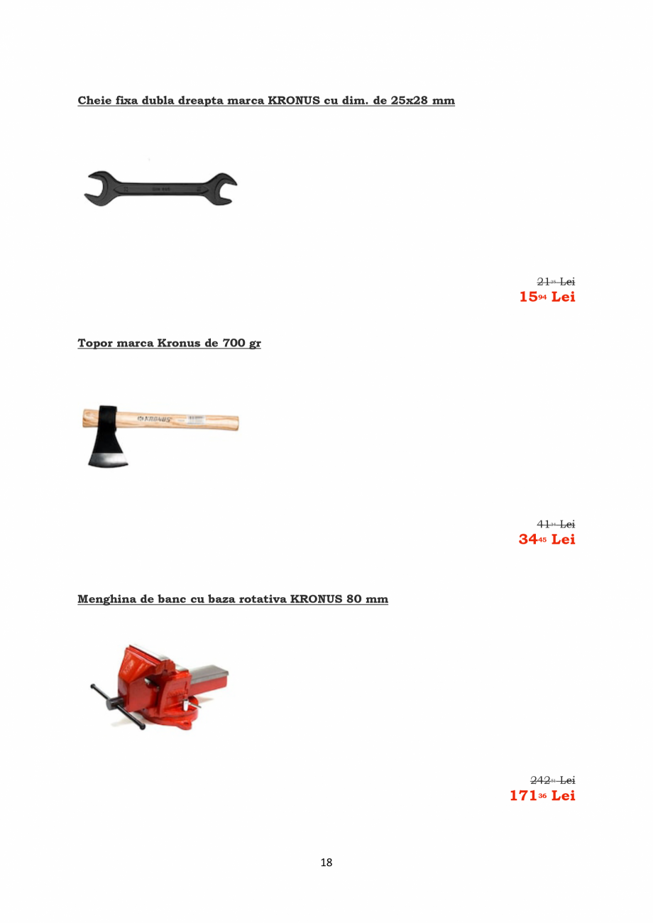 Pagina 18-PROMOTIE KRONUS TOOLS  Catalog, brosura Romana 
