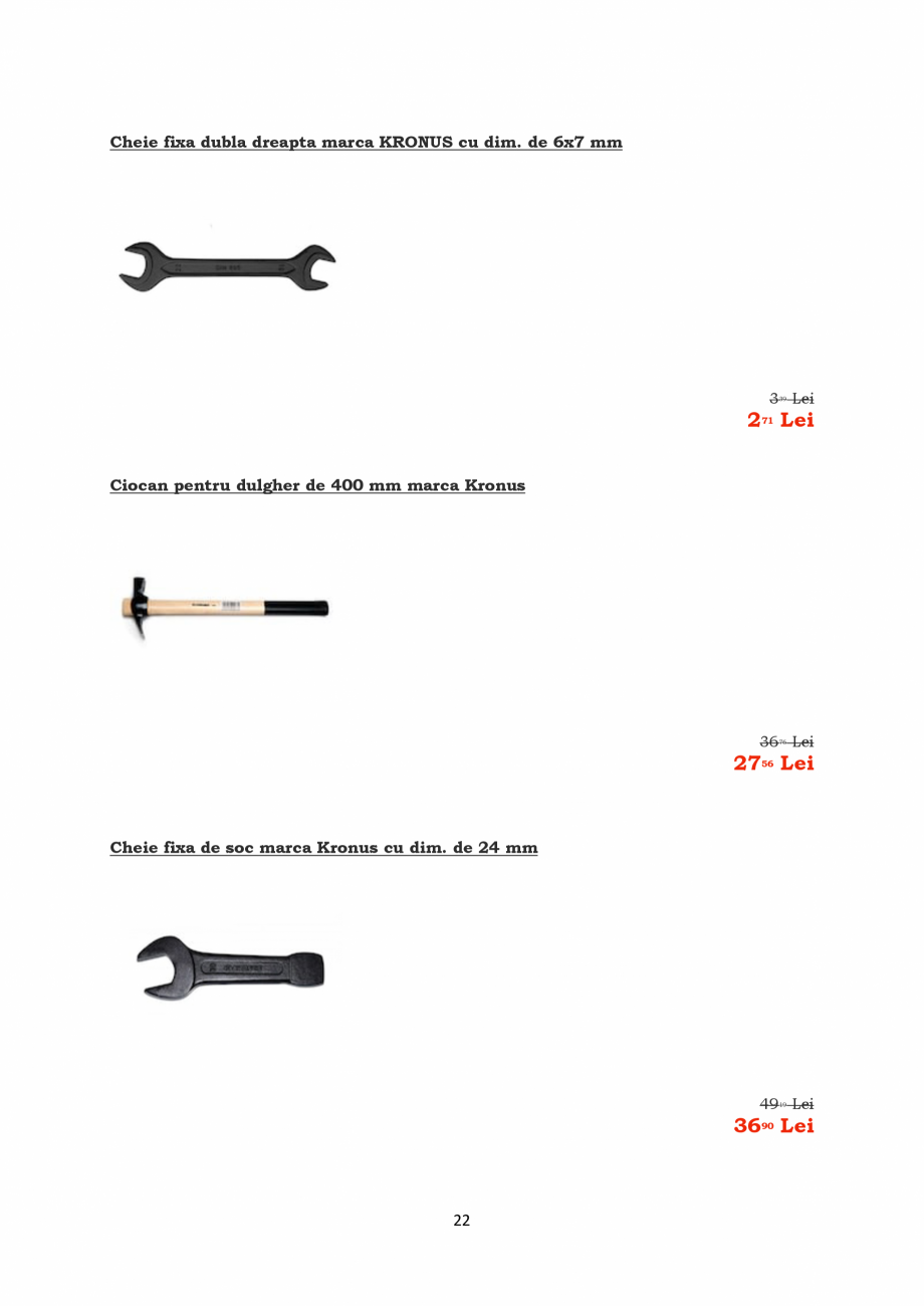 Pagina 22-PROMOTIE KRONUS TOOLS  Catalog, brosura Romana 