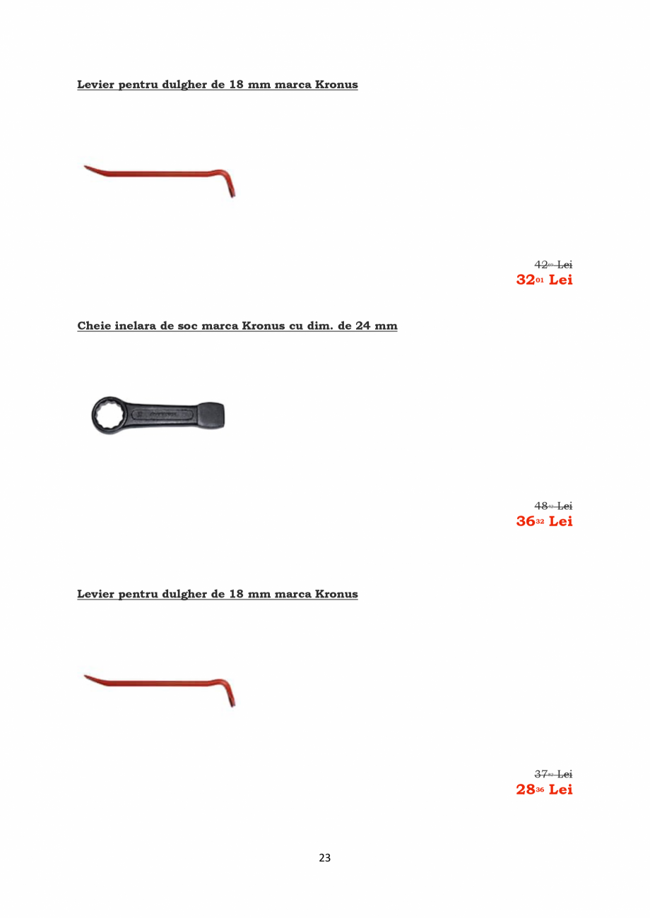 Pagina 23-PROMOTIE KRONUS TOOLS  Catalog, brosura Romana 