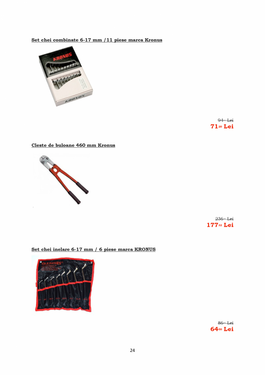 Pagina 24-PROMOTIE KRONUS TOOLS  Catalog, brosura Romana 
