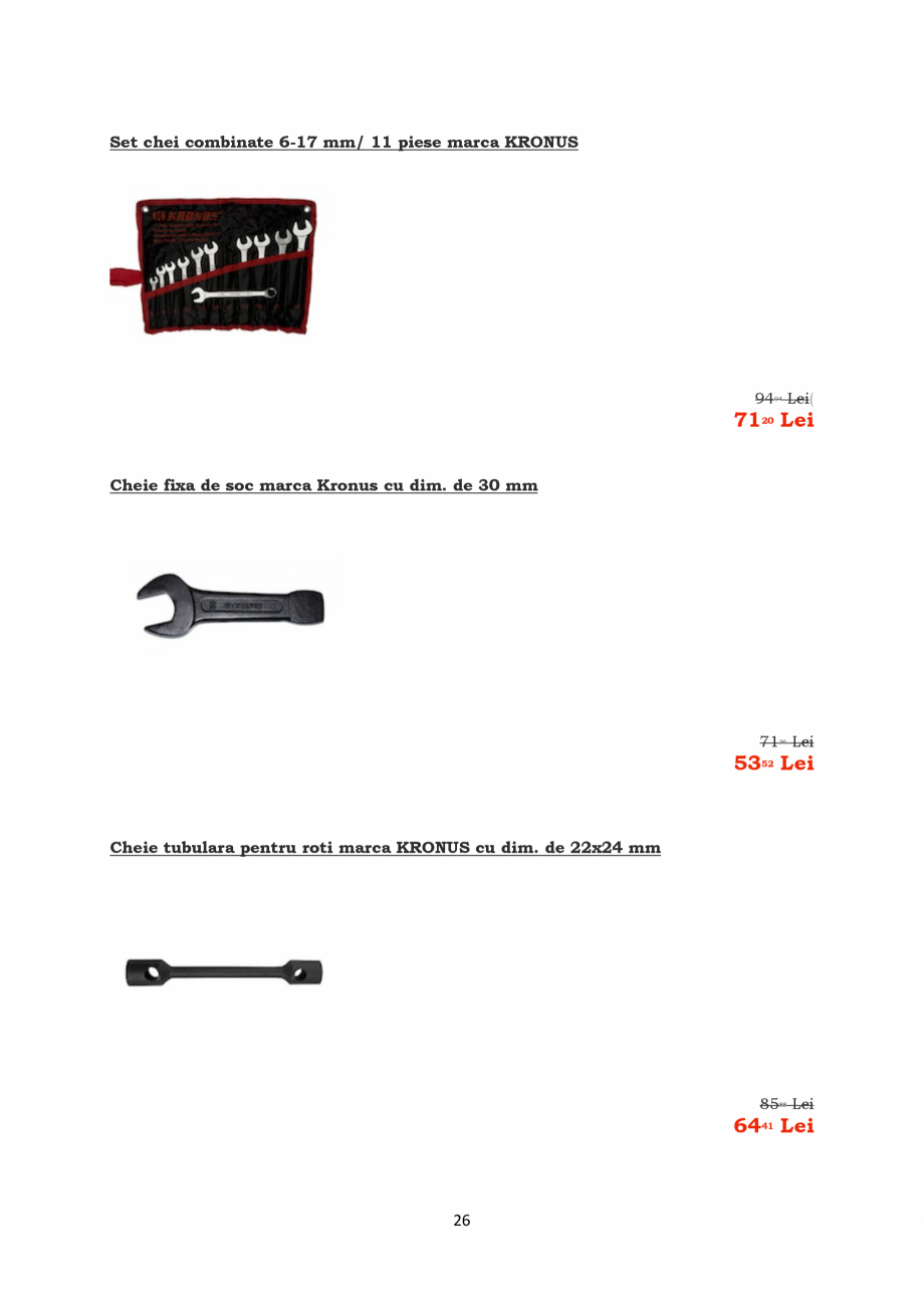 Pagina 26-PROMOTIE KRONUS TOOLS  Catalog, brosura Romana 