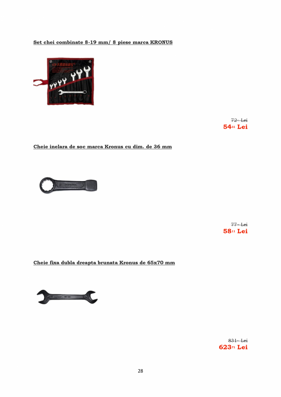 Pagina 28-PROMOTIE KRONUS TOOLS  Catalog, brosura Romana 