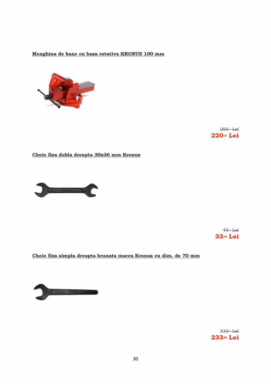 Pagina 30-PROMOTIE KRONUS TOOLS  Catalog, brosura Romana 