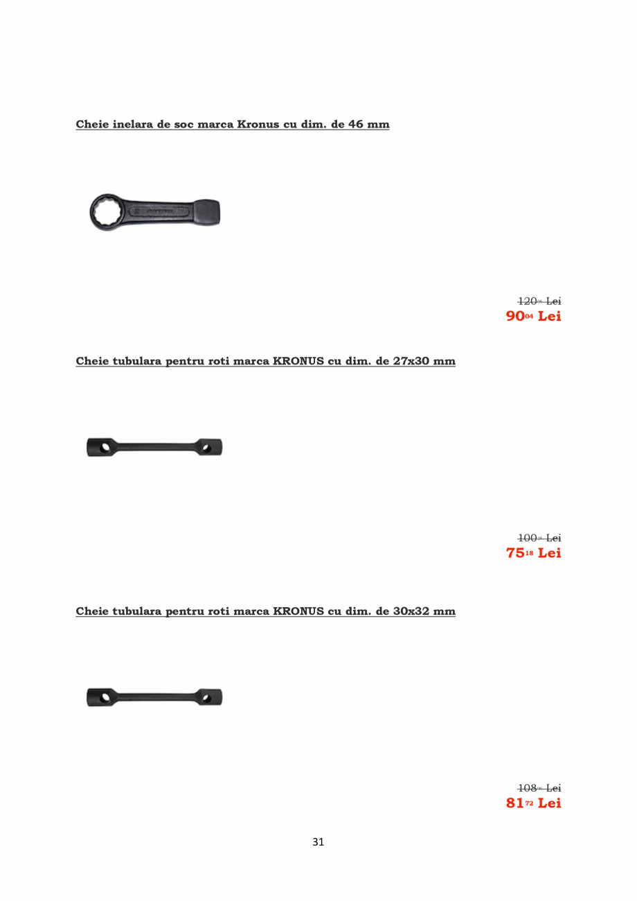 Pagina 31-PROMOTIE KRONUS TOOLS  Catalog, brosura Romana 