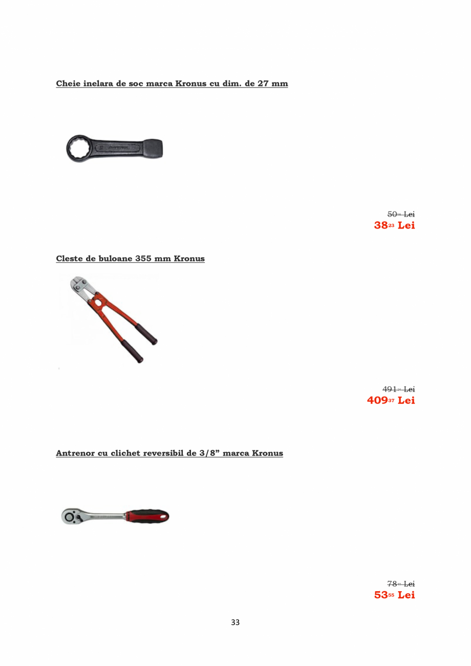 Pagina 33-PROMOTIE KRONUS TOOLS  Catalog, brosura Romana 