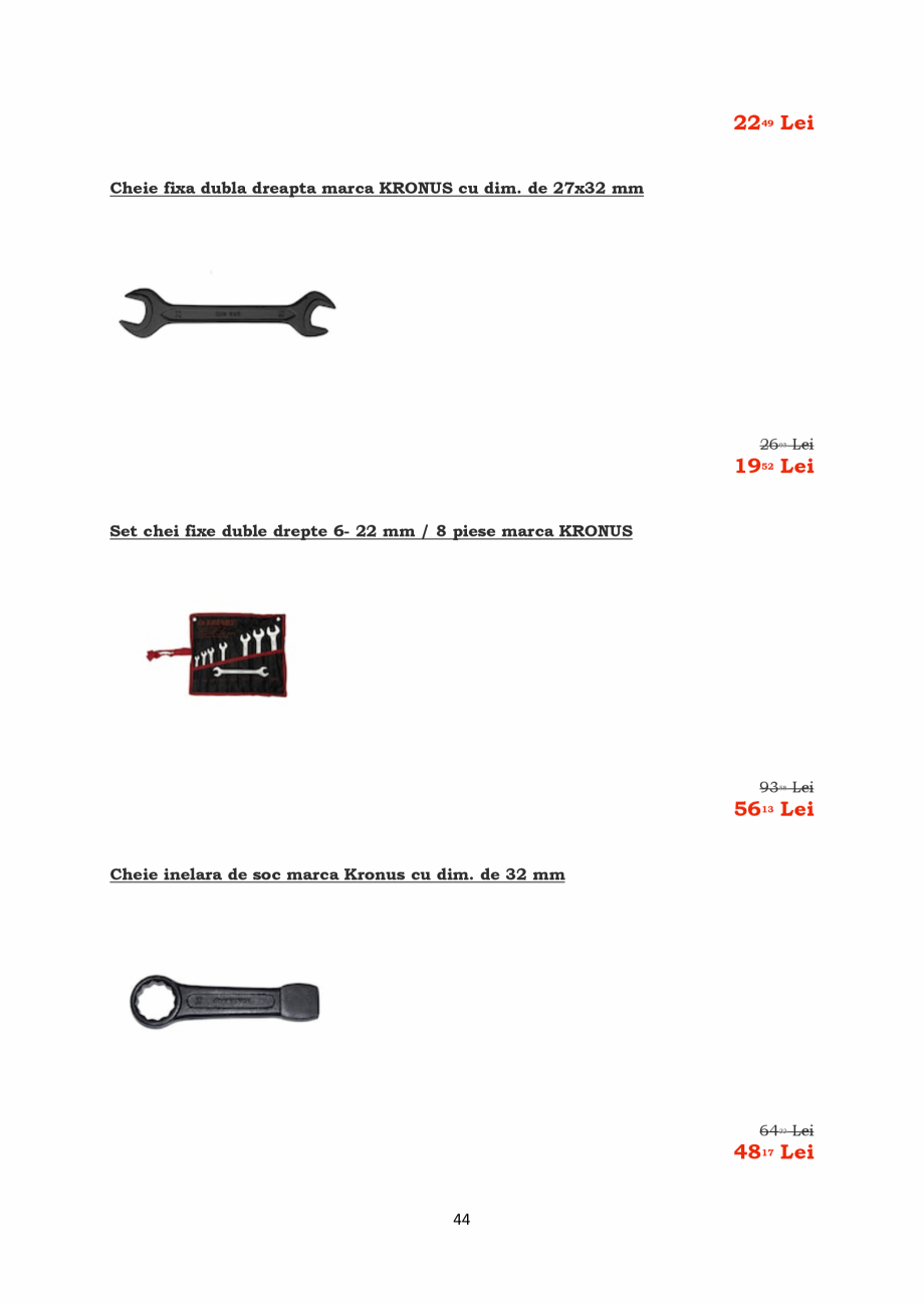 Pagina 44-PROMOTIE KRONUS TOOLS  Catalog, brosura Romana 