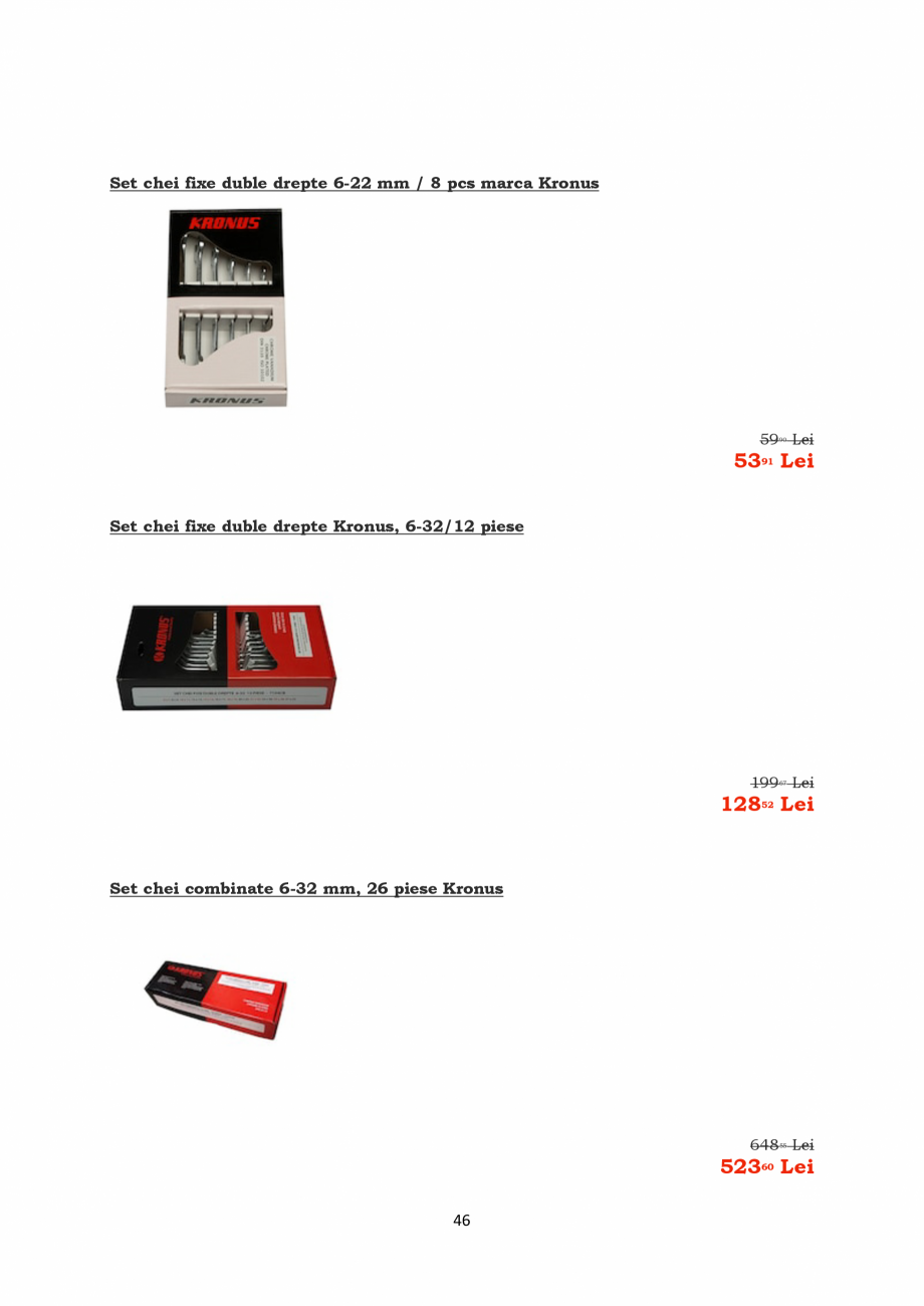Pagina 46-PROMOTIE KRONUS TOOLS  Catalog, brosura Romana 