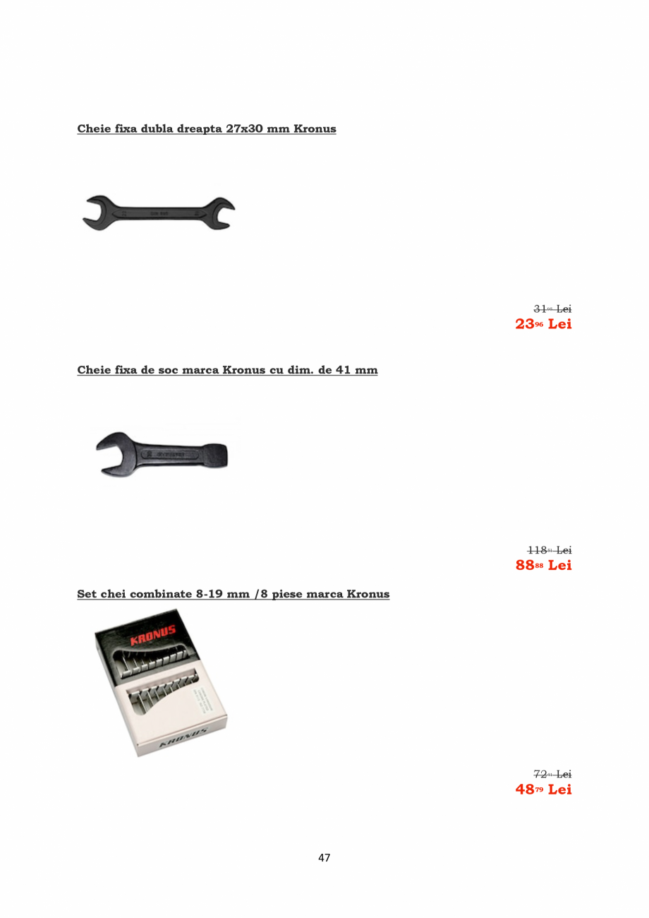 Pagina 47-PROMOTIE KRONUS TOOLS  Catalog, brosura Romana 