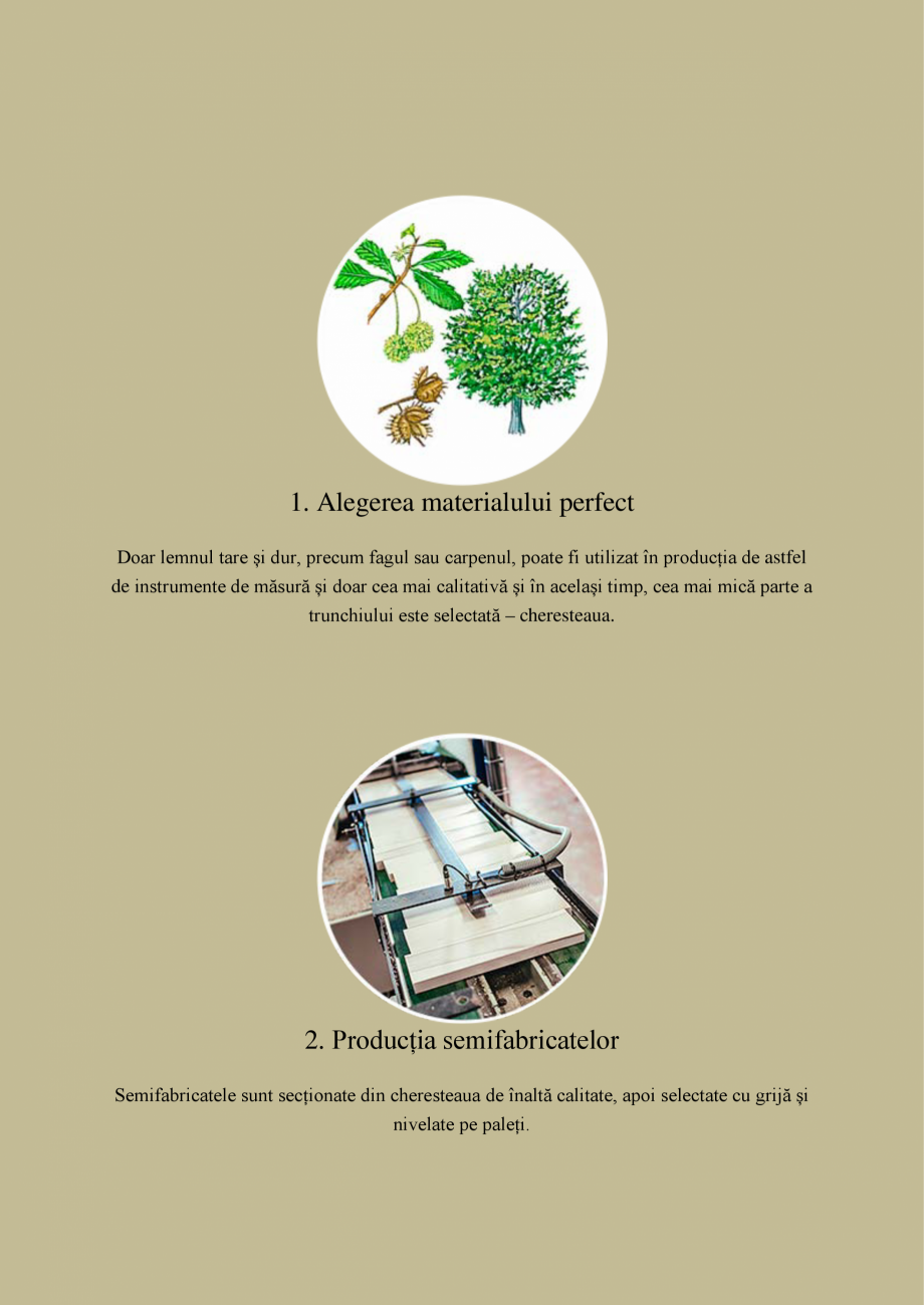 Pagina 1-Proces de fabricare - instrumente de masura  Catalog, brosura Romana 1. Alegerea materialului...