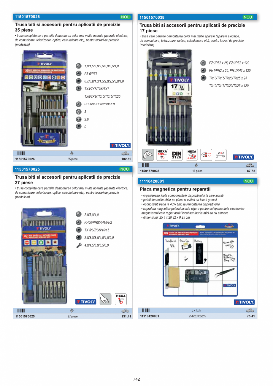 Pagina 744 - Catalog Centrul National de Scule Industrial 2021-2024  Catalog, brosura Romana n

• ...