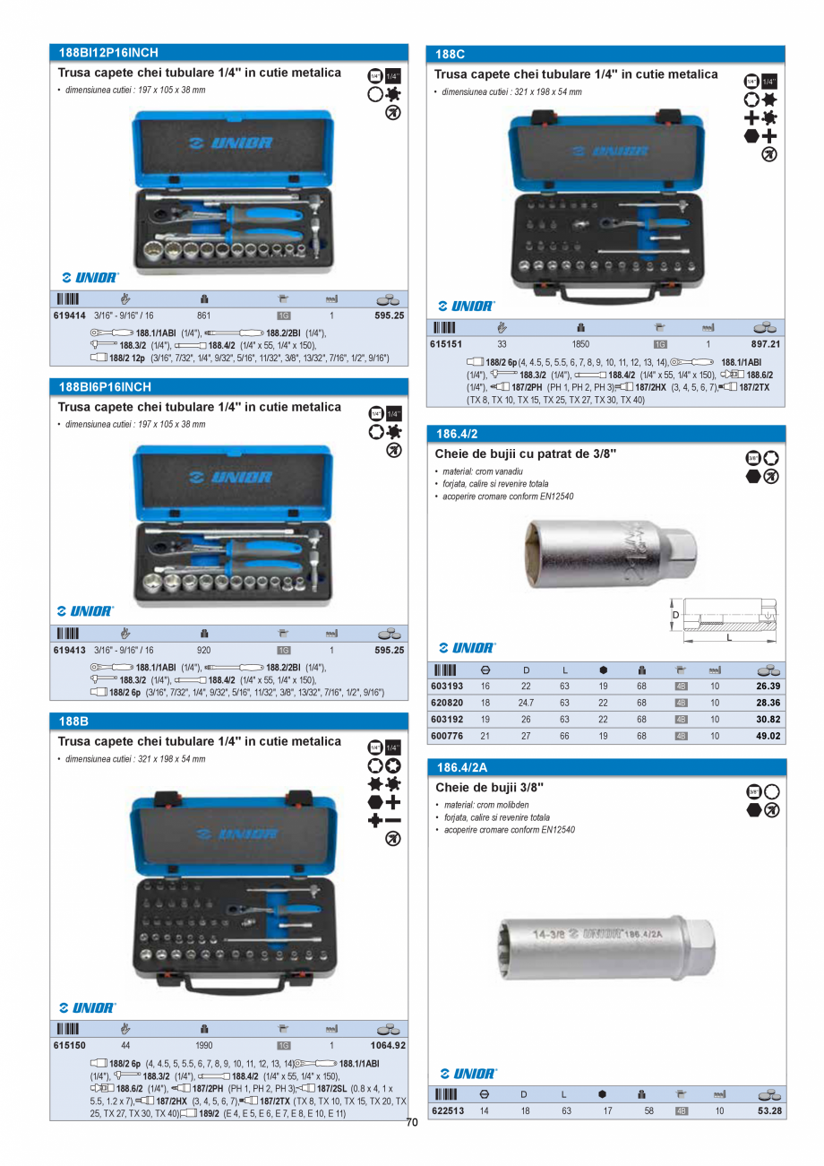 Pagina 70 - CATALOG-UNIOR-TEPID-INDUSTRIAL-2025_rev5  Catalog, brosura Romana 107.8, BS ISO 6787 and...