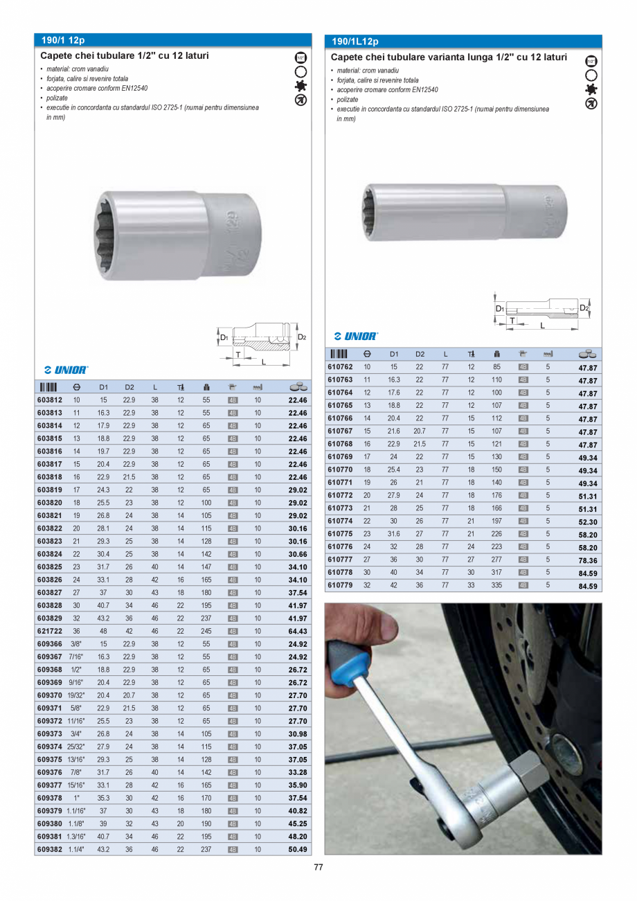 Pagina 77-CATALOG-UNIOR-TEPID-INDUSTRIAL-2025_rev5  Catalog, brosura Romana cromare conform EN12540
• cap...