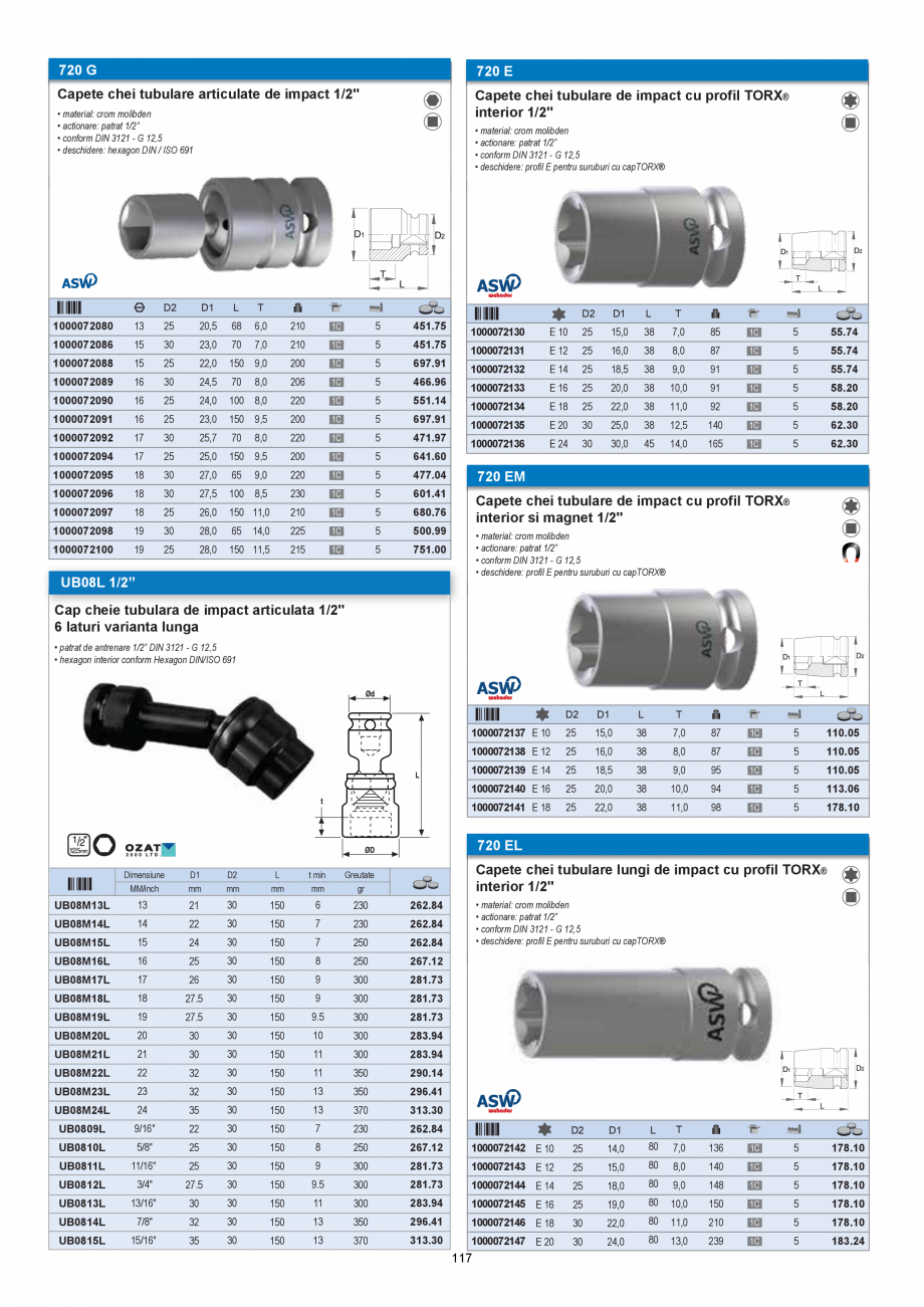 Pagina 117 - CATALOG-UNIOR-TEPID-INDUSTRIAL-2025_rev5  Catalog, brosura Romana • acoperire cromare...