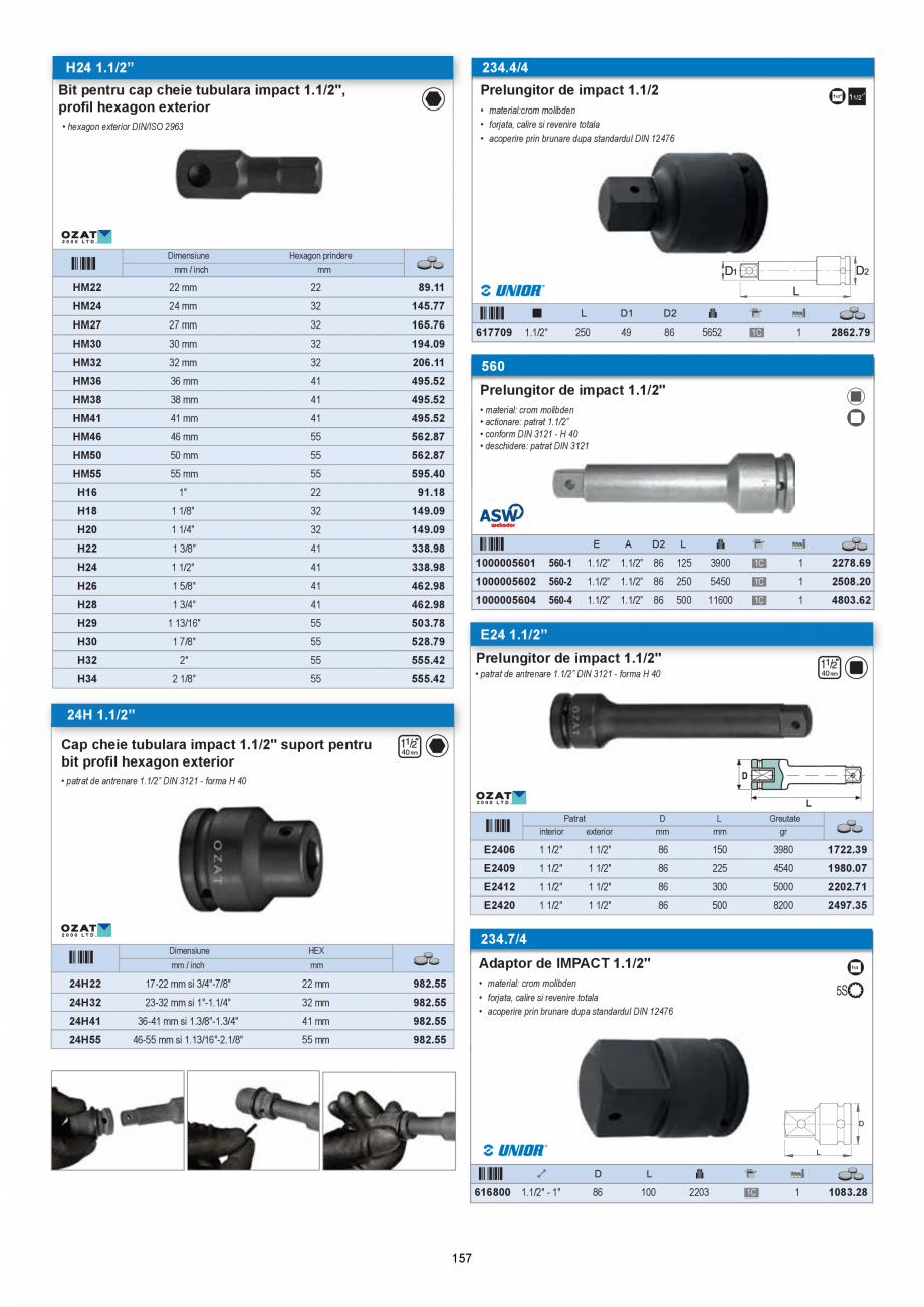 Pagina 157-CATALOG-UNIOR-TEPID-INDUSTRIAL-2025_rev5  Catalog, brosura Romana 
• fabricat din otel aliat...