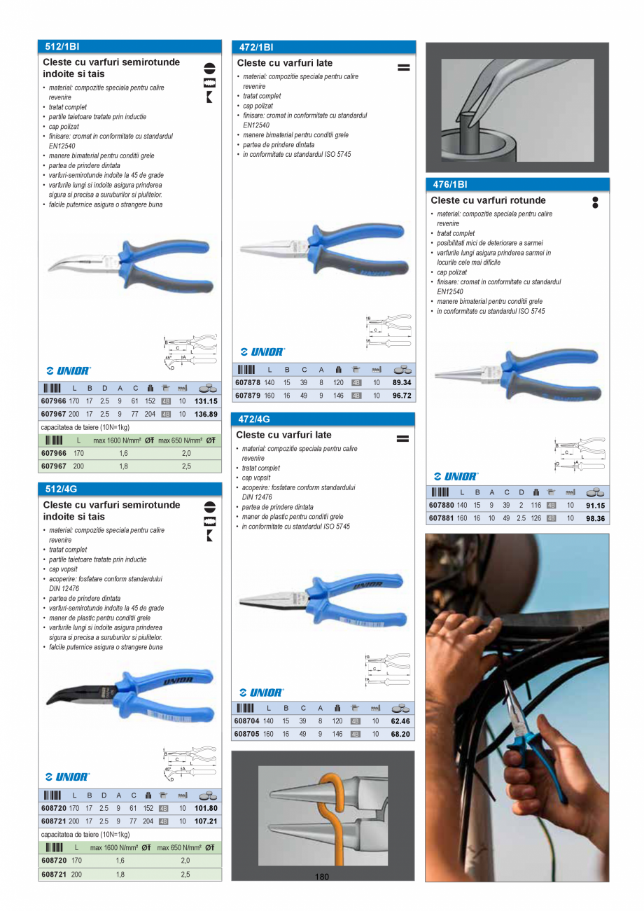 Pagina 180-CATALOG-UNIOR-TEPID-INDUSTRIAL-2025_rev5  Catalog, brosura Romana 
material: crom vanadiu
corp...