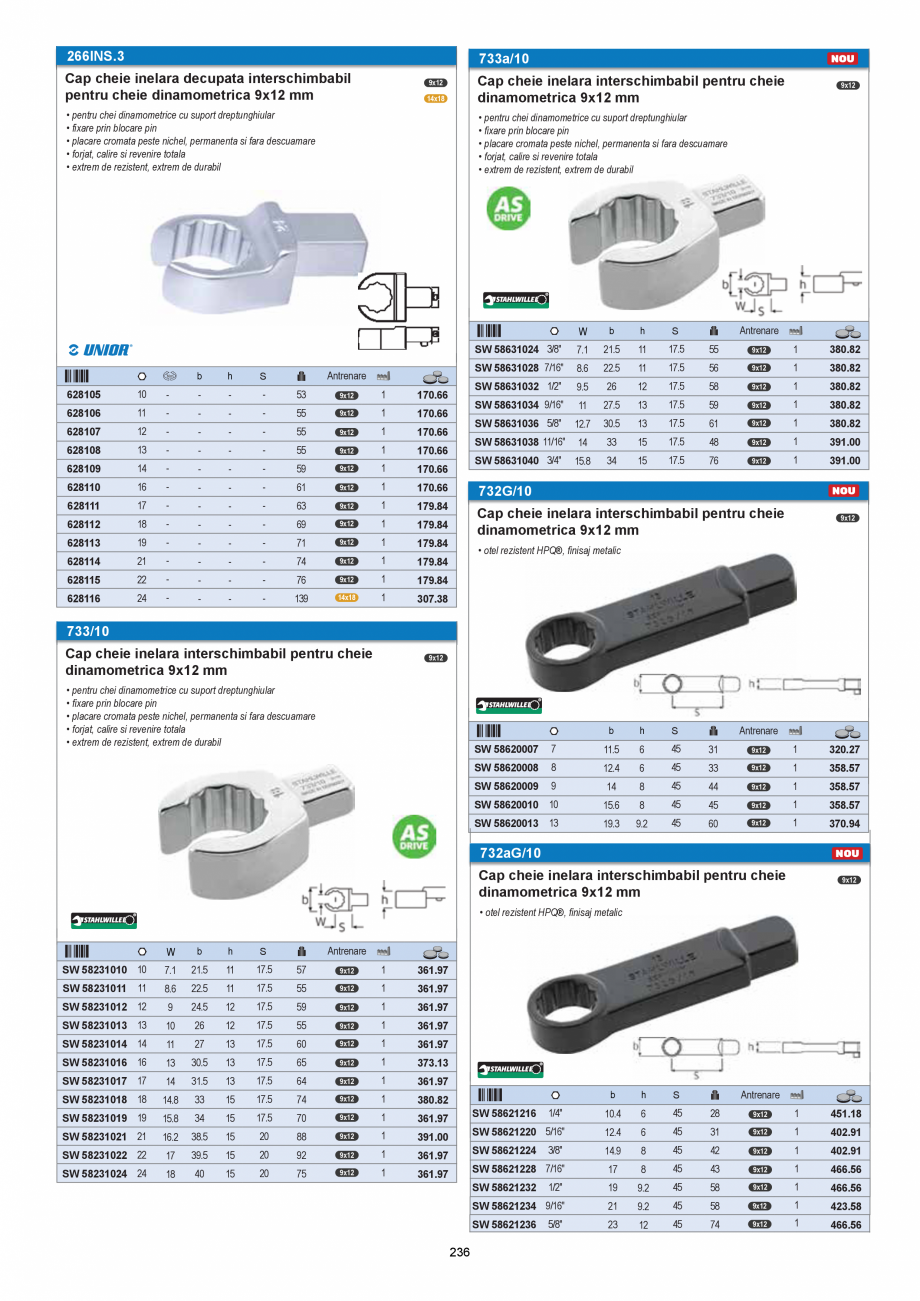 Pagina 236 - CATALOG-UNIOR-TEPID-INDUSTRIAL-2025_rev5  Catalog, brosura Romana ofil interior Spline ...