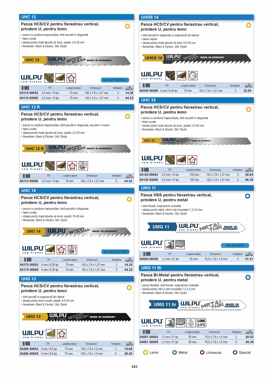 Pagina 543 - CATALOG-UNIOR-TEPID-INDUSTRIAL-2025_rev5  Catalog, brosura Romana 20-18-16-14
• mm: 0...