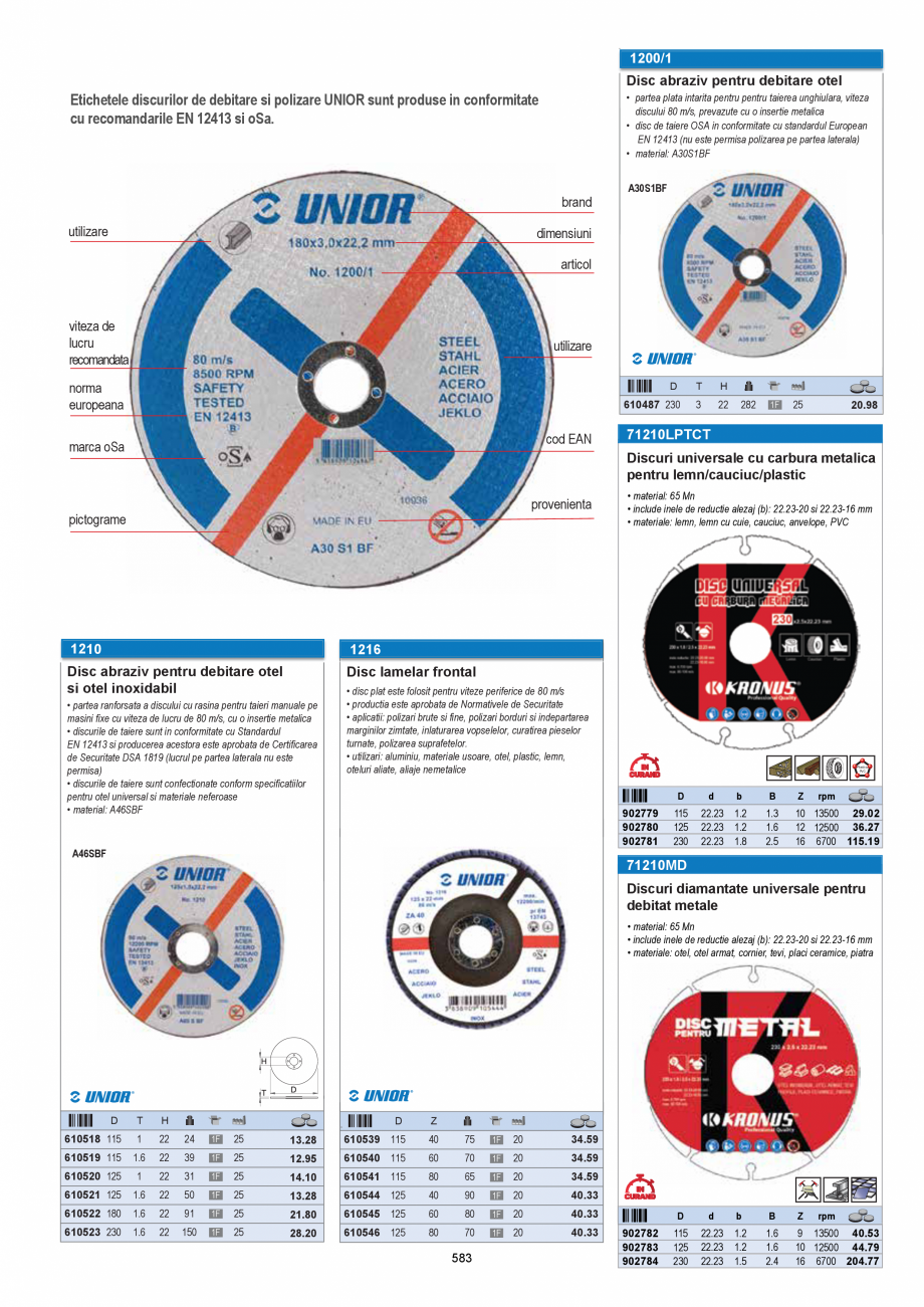 Pagina 583-CATALOG-UNIOR-TEPID-INDUSTRIAL-2025_rev5  Catalog, brosura Romana m: otel inoxidabil.
- 1 mm : tabla...