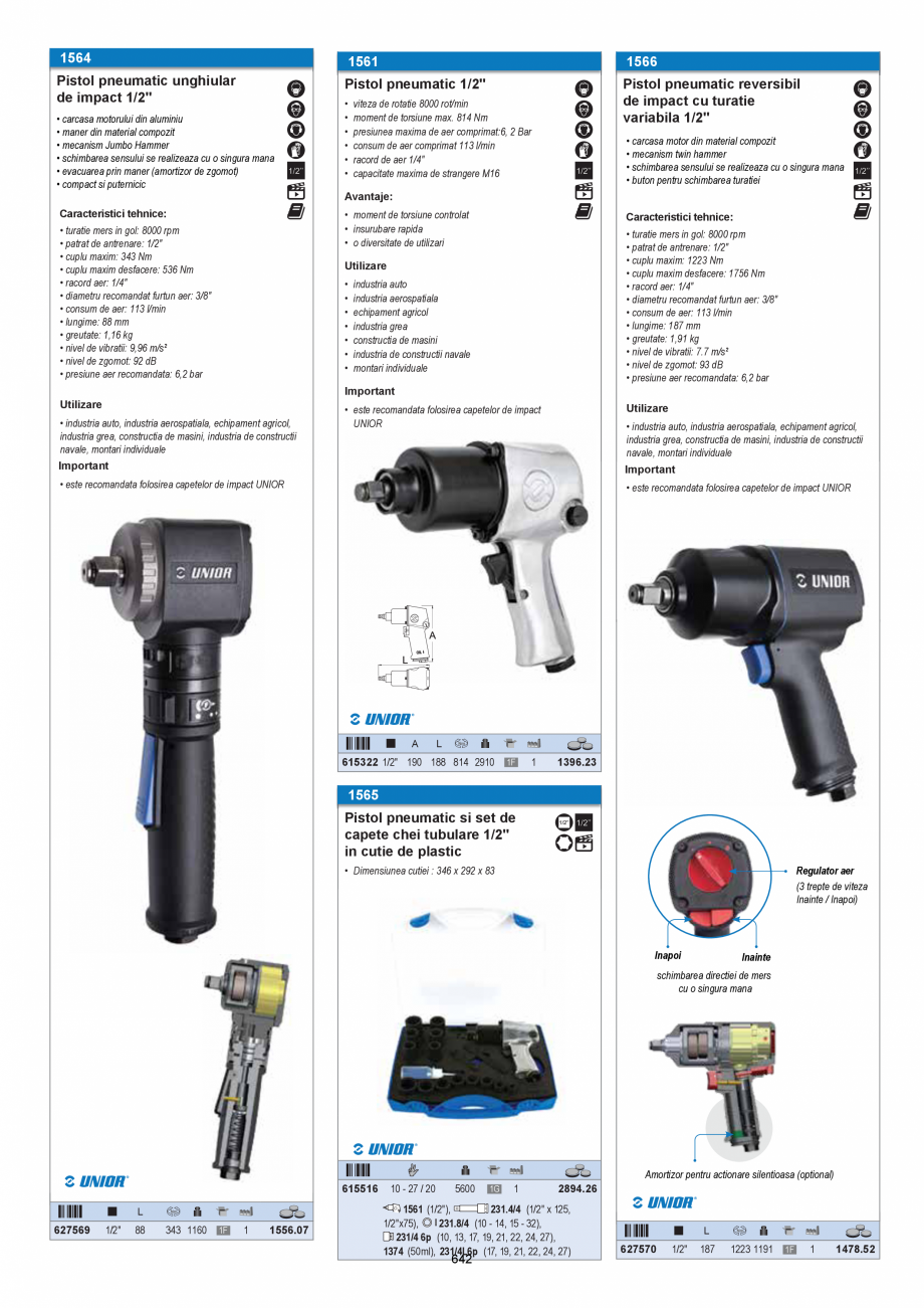 Pagina 642 - CATALOG-UNIOR-TEPID-INDUSTRIAL-2025_rev5  Catalog, brosura Romana n.lb, kg.cm
• mod...