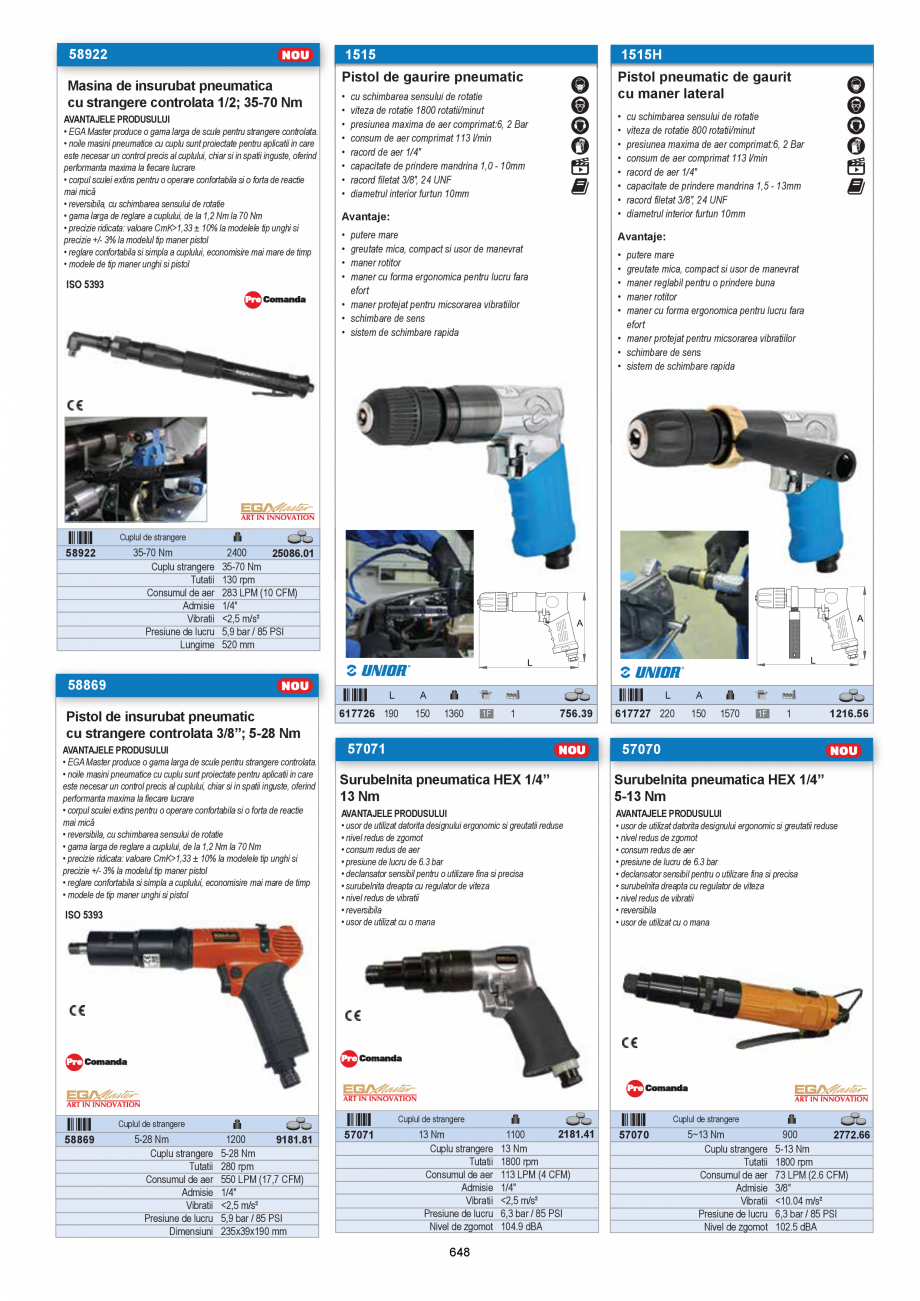Pagina 648-CATALOG-UNIOR-TEPID-INDUSTRIAL-2025_rev5  Catalog, brosura Romana 0-200 N·m cu clichet QR de ½