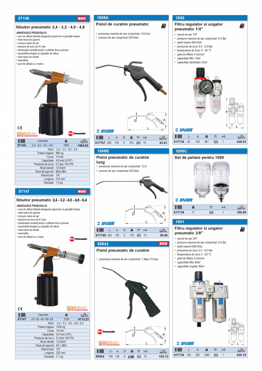 Pagina 654-CATALOG-UNIOR-TEPID-INDUSTRIAL-2025_rev5  Catalog, brosura Romana  AA × 2 bucati
• durata de...