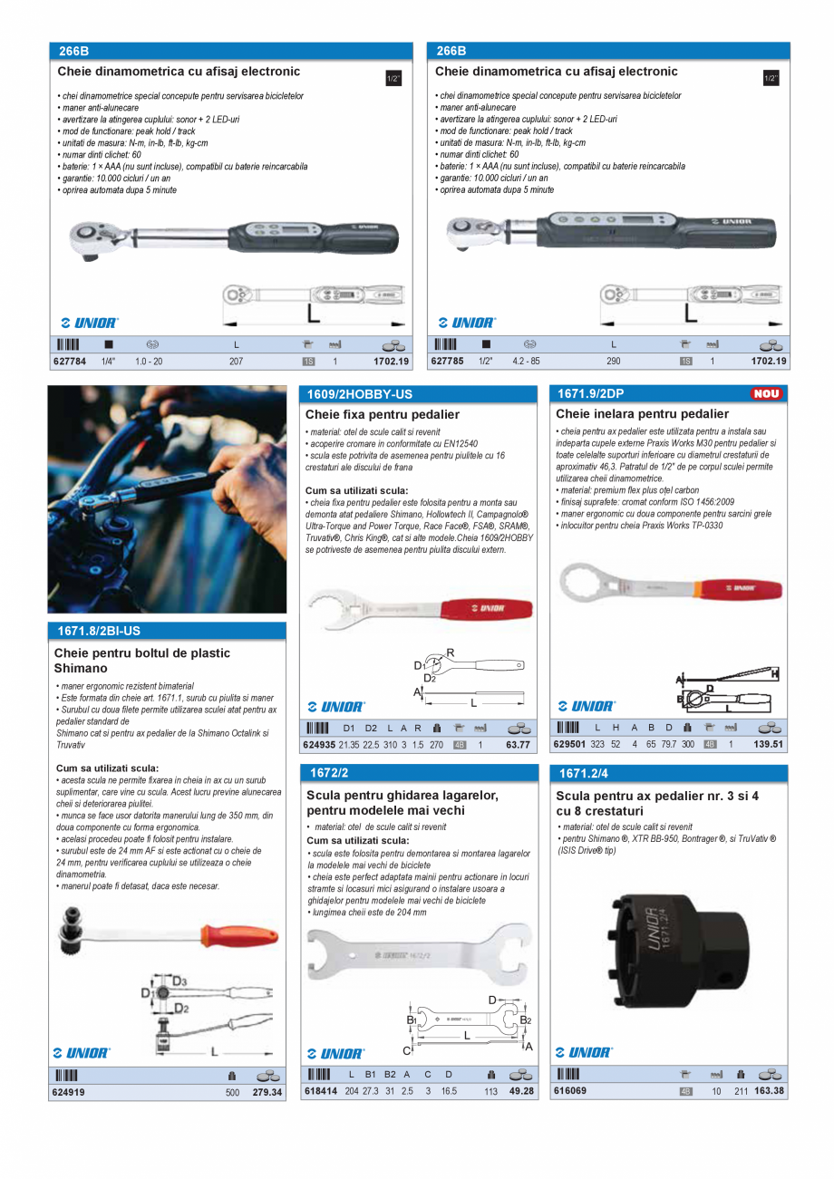 Pagina 724-CATALOG-UNIOR-TEPID-INDUSTRIAL-2025_rev5  Catalog, brosura Romana 
• capete de antrenare usor...