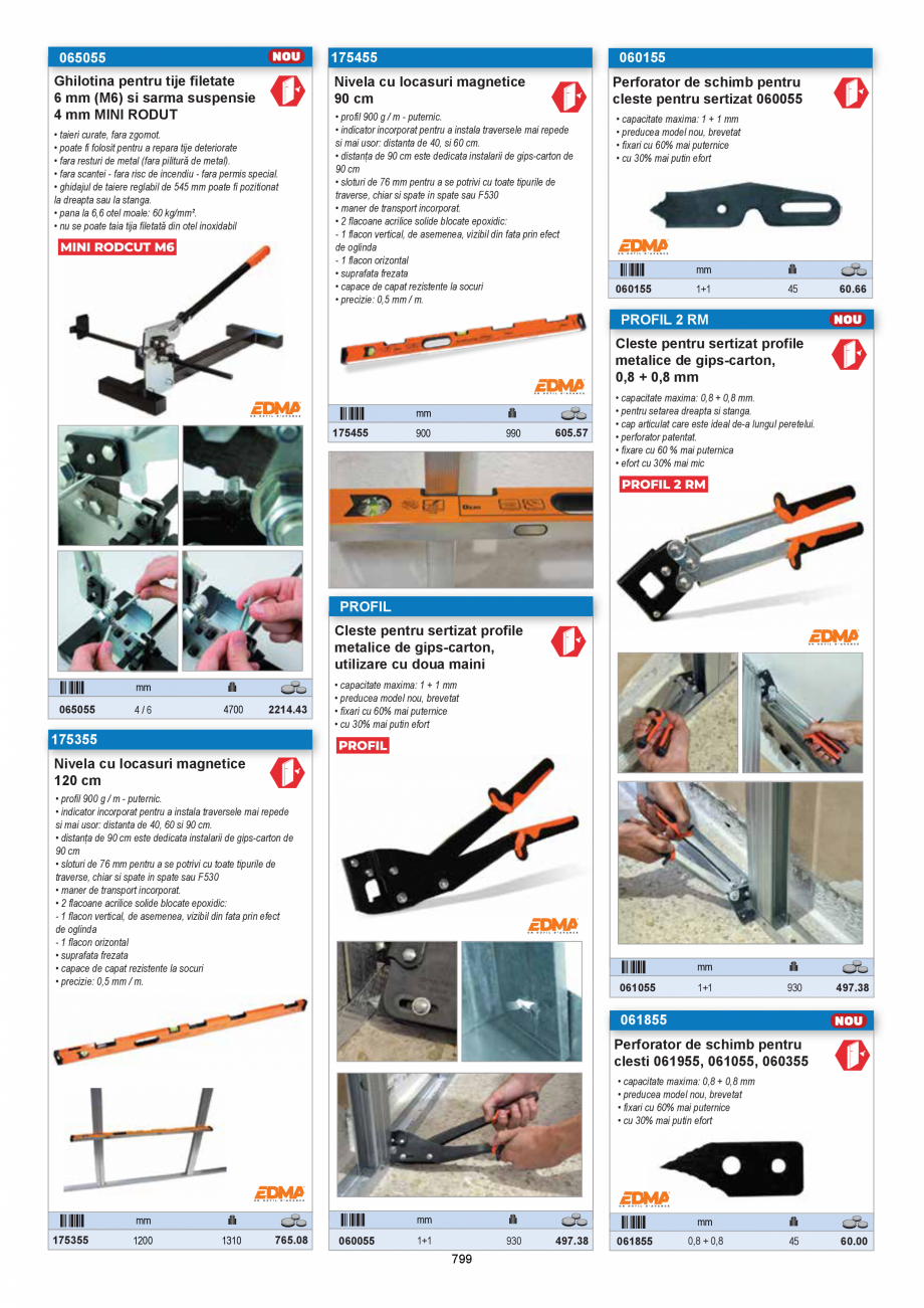 Pagina 797-CATALOG-UNIOR-TEPID-INDUSTRIAL-2025_rev5  Catalog, brosura Romana rt metalic retractabil
• marcaje...