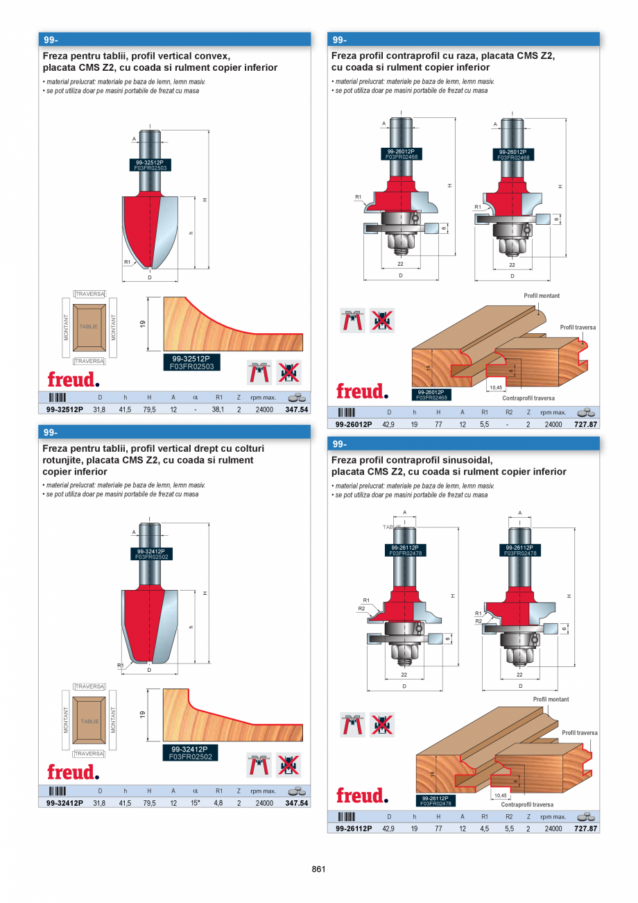 Pagina 859-CATALOG-UNIOR-TEPID-INDUSTRIAL-2025_rev5  Catalog, brosura Romana e
• lame cu forma concava si...