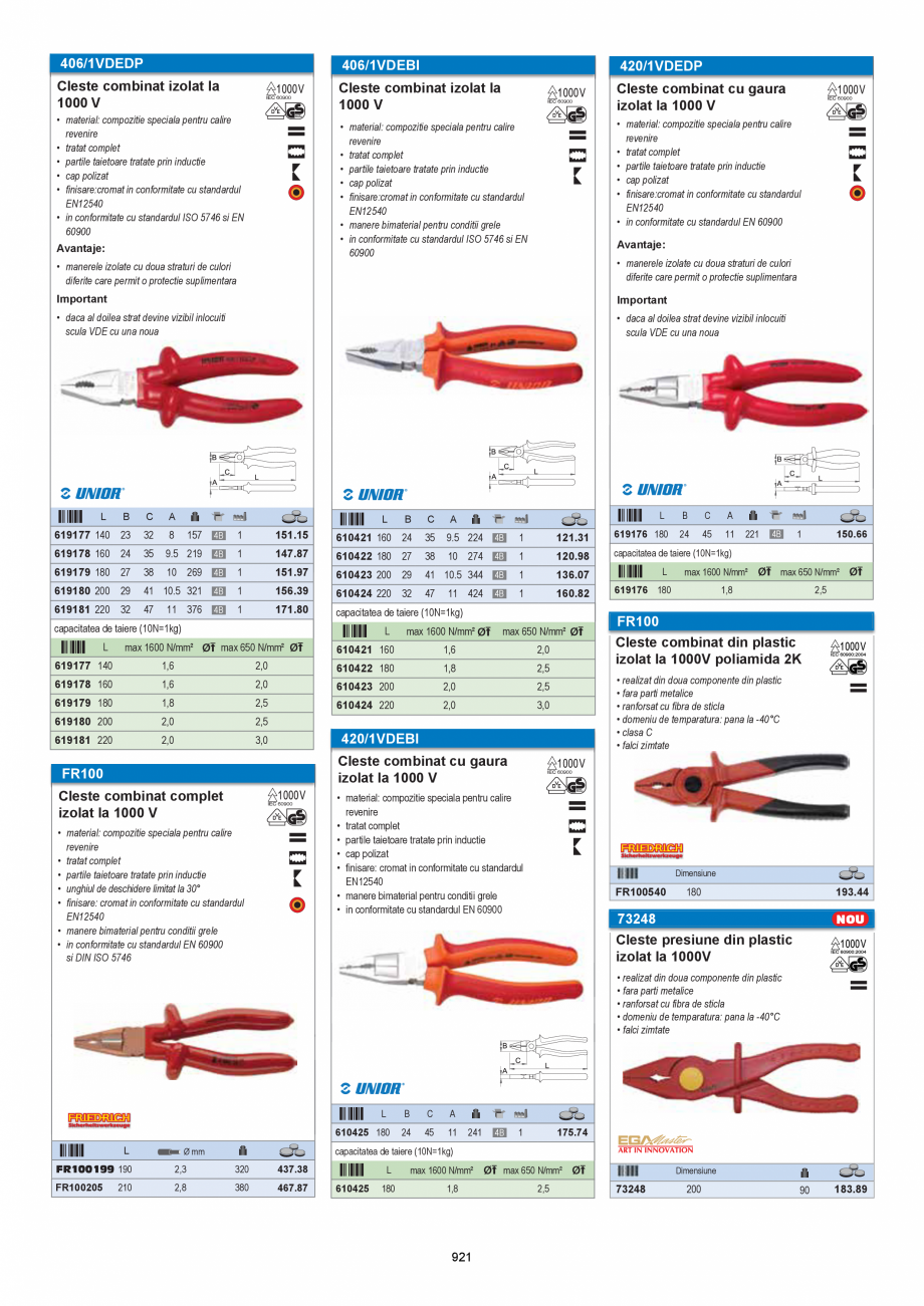 Pagina 919-CATALOG-UNIOR-TEPID-INDUSTRIAL-2025_rev5  Catalog, brosura Romana parea garniturilor din cauciuc,...