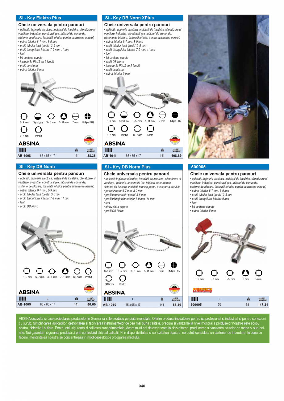 Pagina 938-CATALOG-UNIOR-TEPID-INDUSTRIAL-2025_rev5  Catalog, brosura Romana er SK2
• material: otel SK2
• ...
